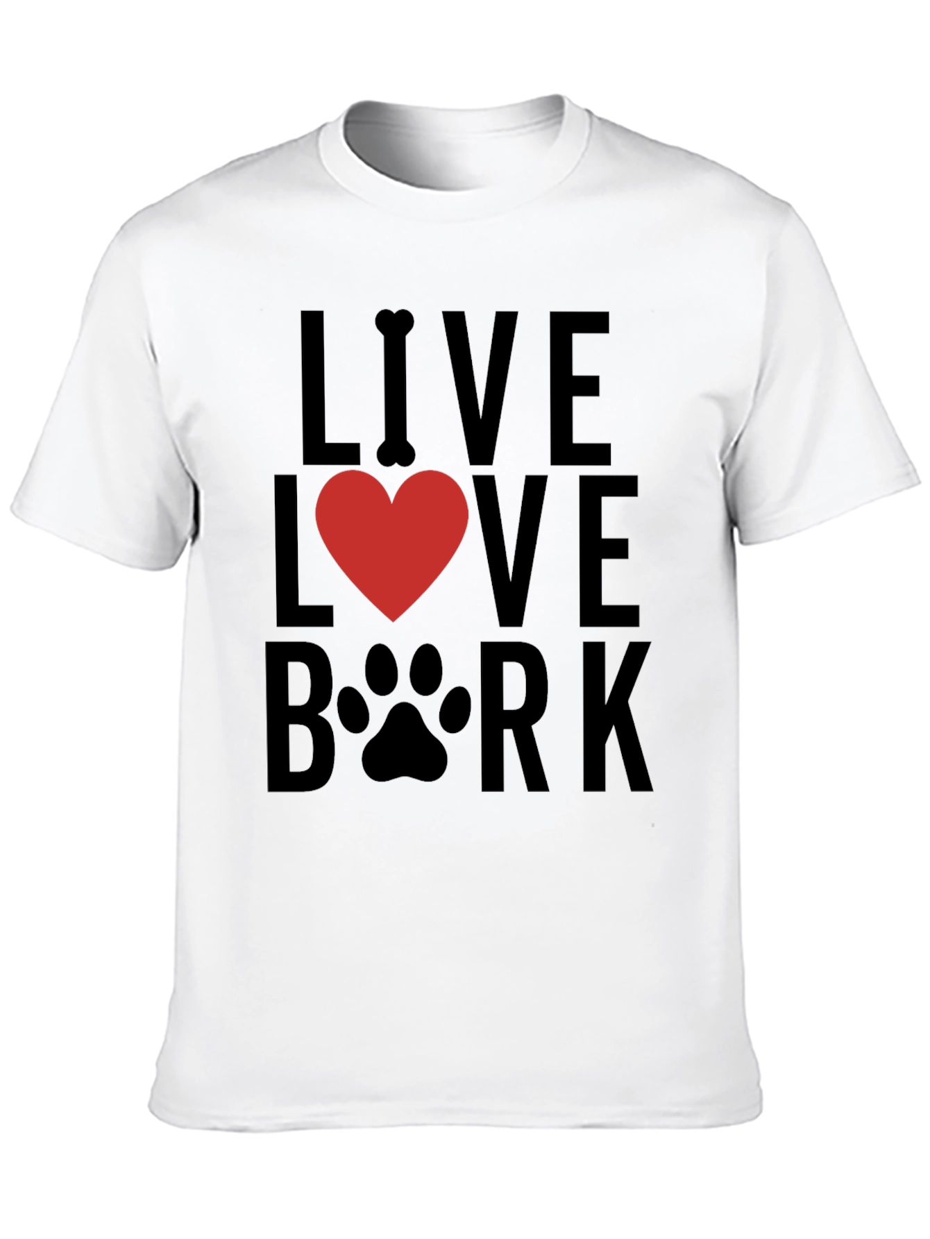 Live Love Bark T-Shirt - Dog Lover Tee