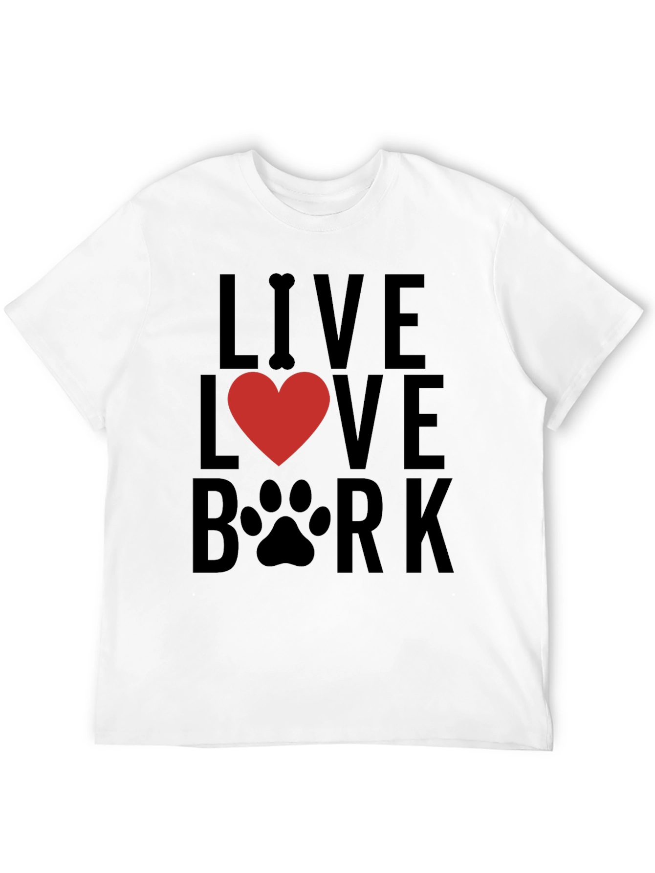 Live Love Bark T-Shirt - Dog Lover Tee
