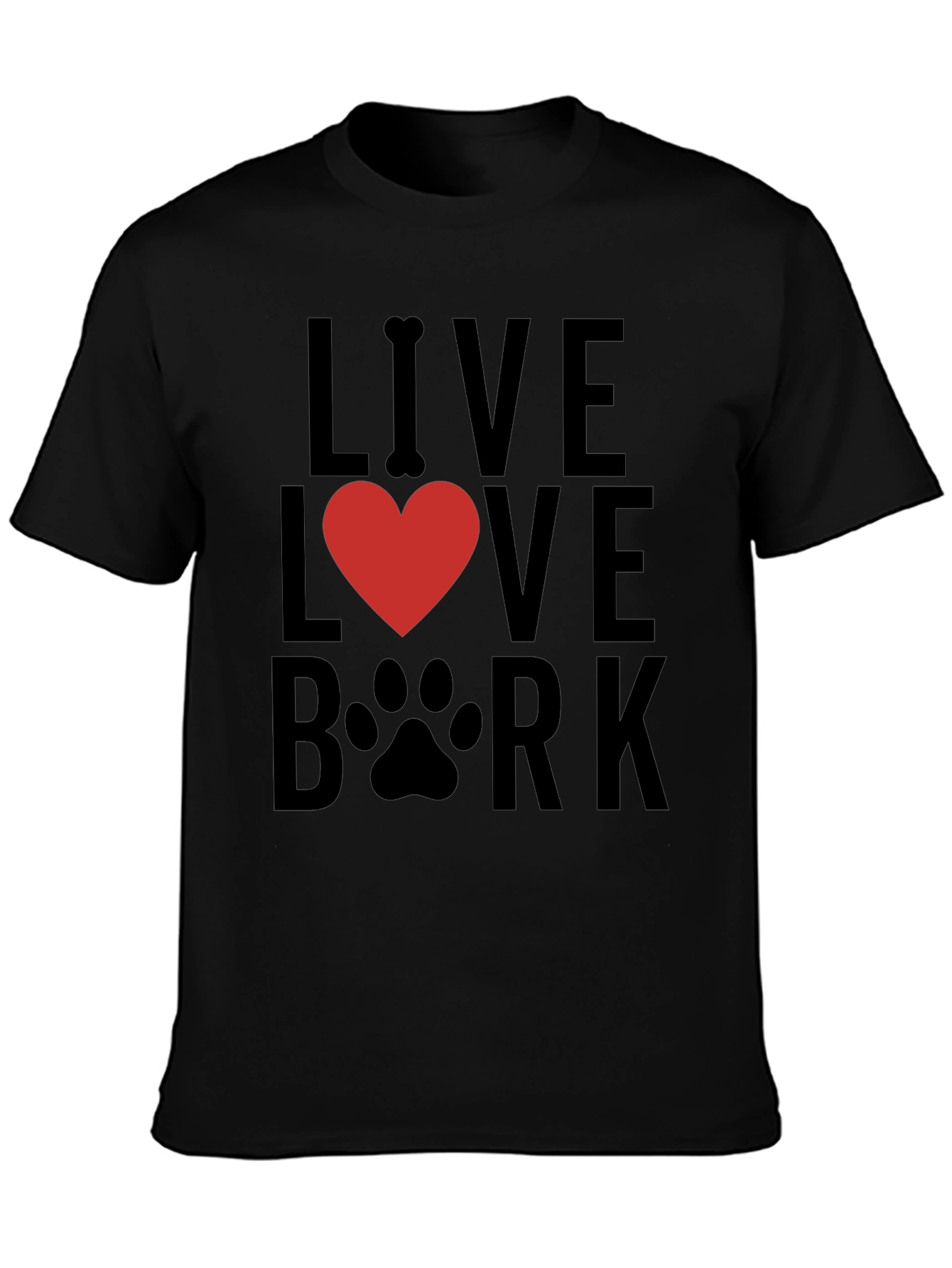 Live Love Bark T-Shirt - Dog Lover Tee