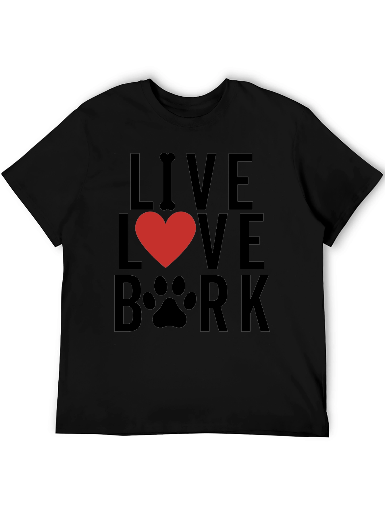 Live Love Bark T-Shirt - Dog Lover Tee