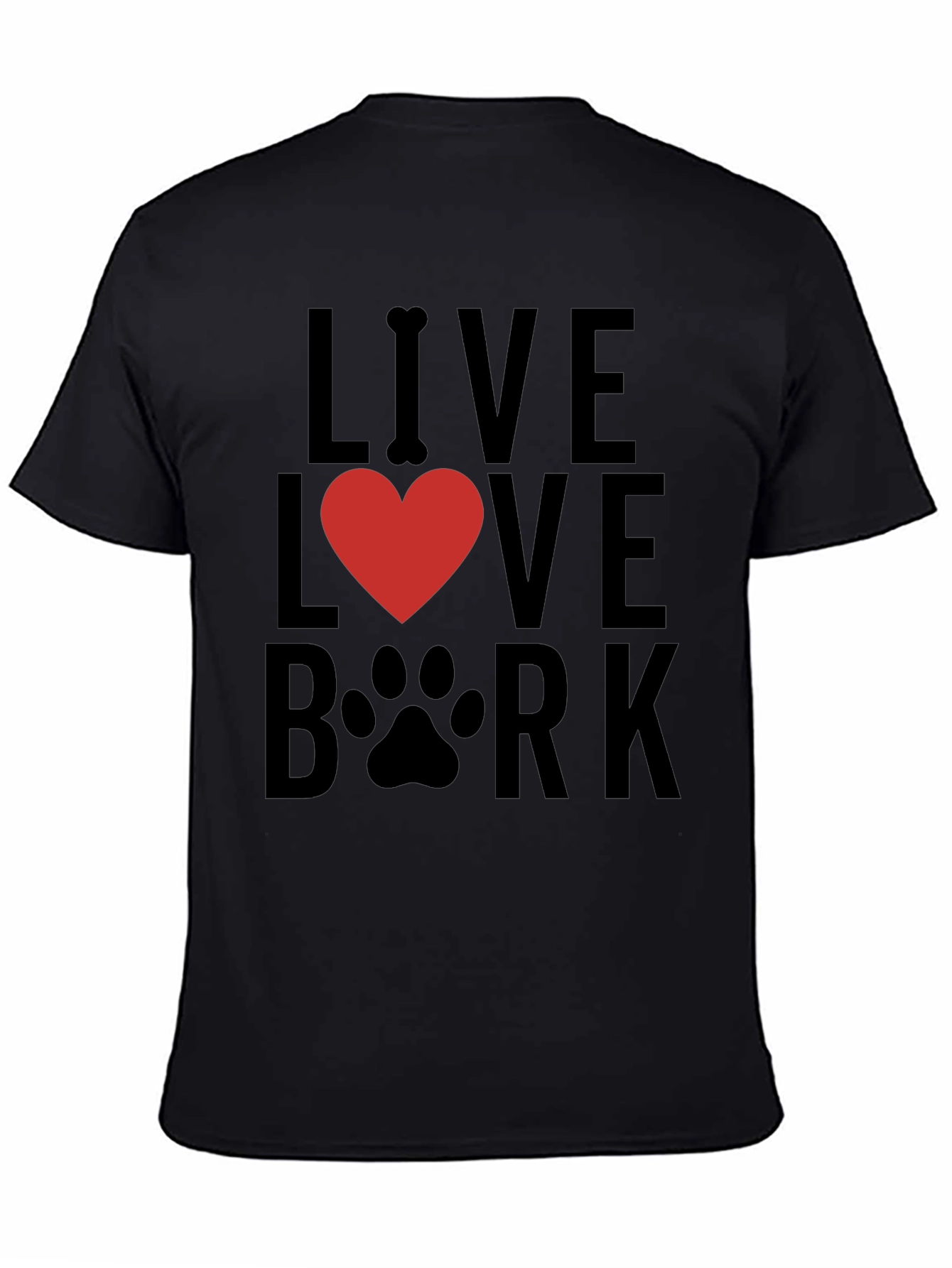 Live Love Bark T-Shirt - Dog Lover Tee