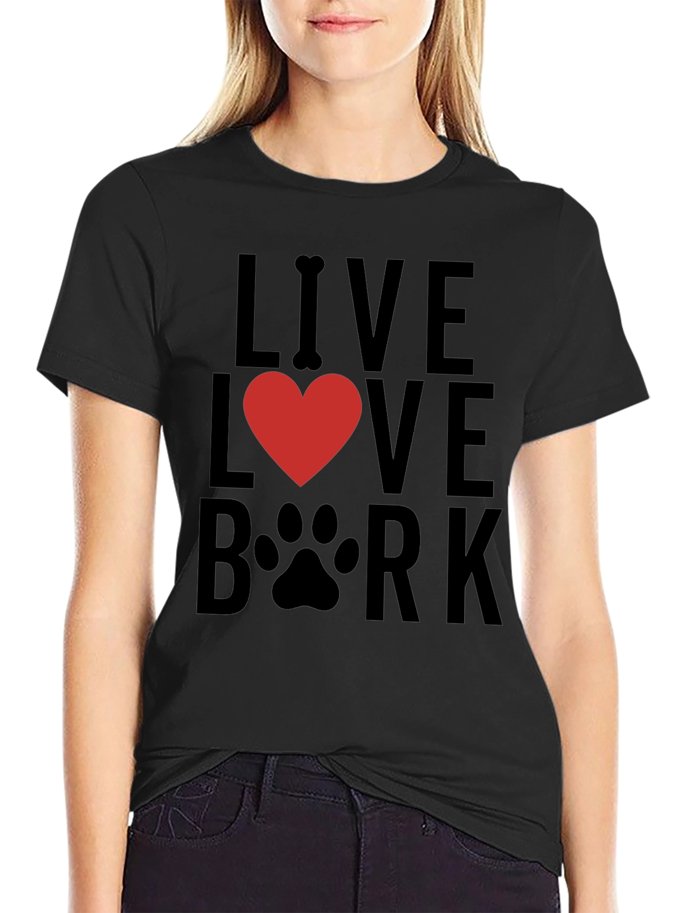 Live Love Bark T-Shirt - Dog Lover Tee
