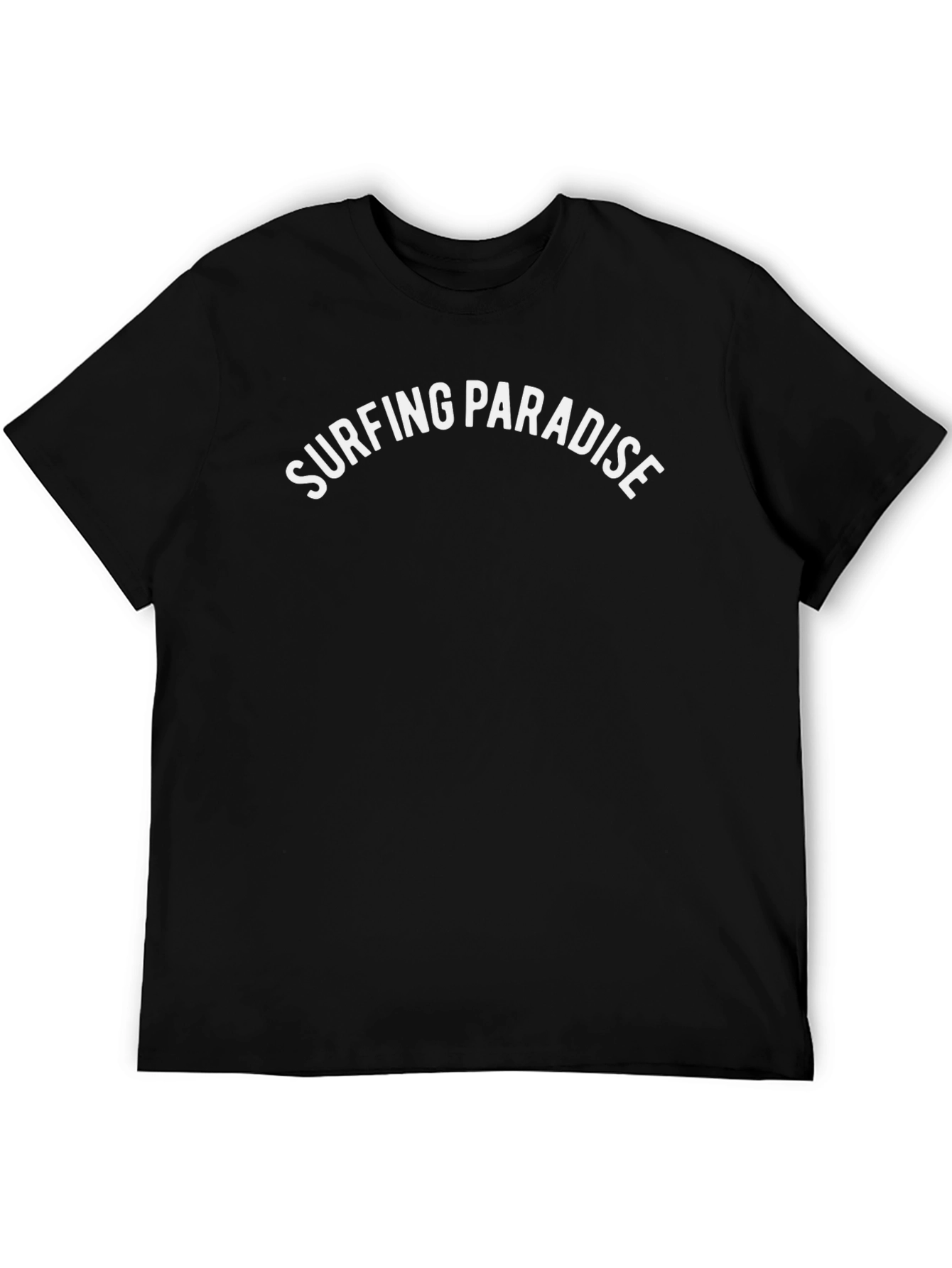 Surfing Paradise Graphic Tee - Black