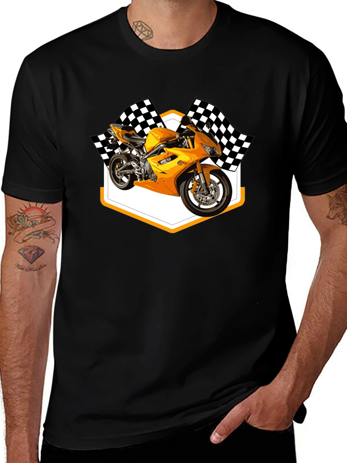 Motorcycle Racing Graphic T-Shirt