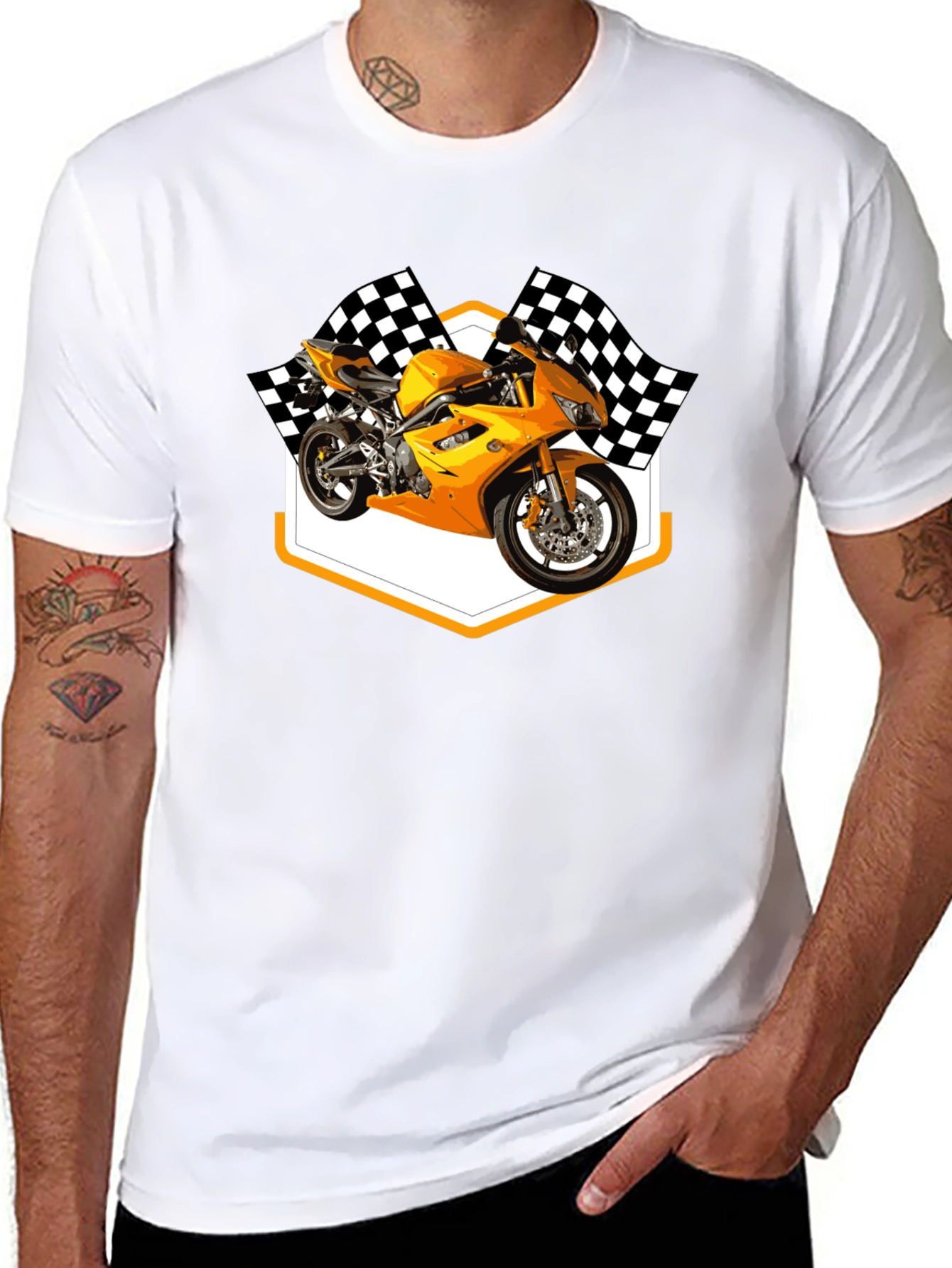Motorcycle Racing Graphic T-Shirt