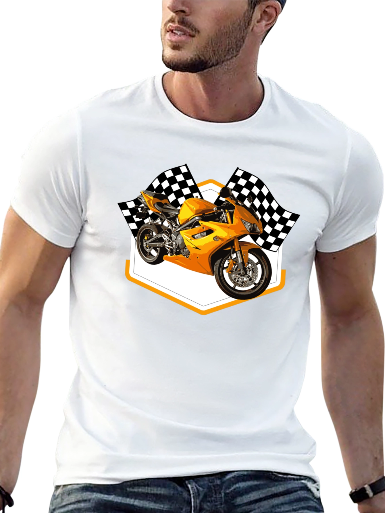 Motorcycle Racing Graphic T-Shirt