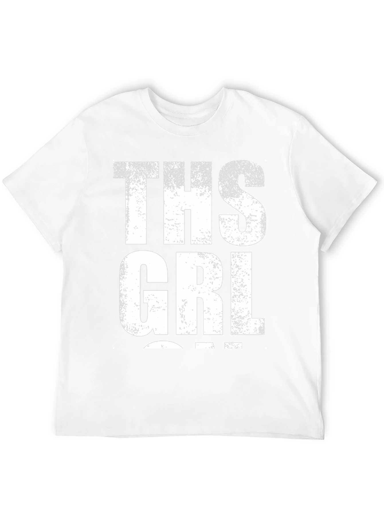 THS GRL Graphic Print Black T-Shirt