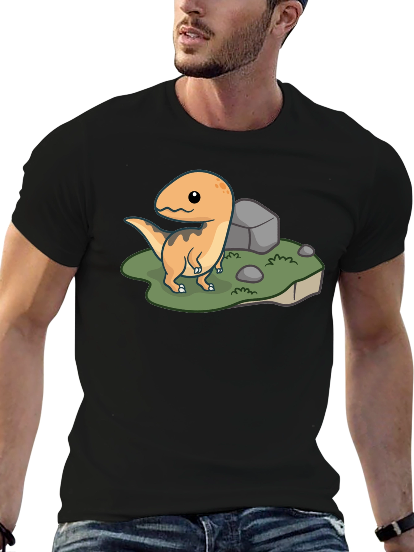 Cute Dinosaur Graphic T-Shirt