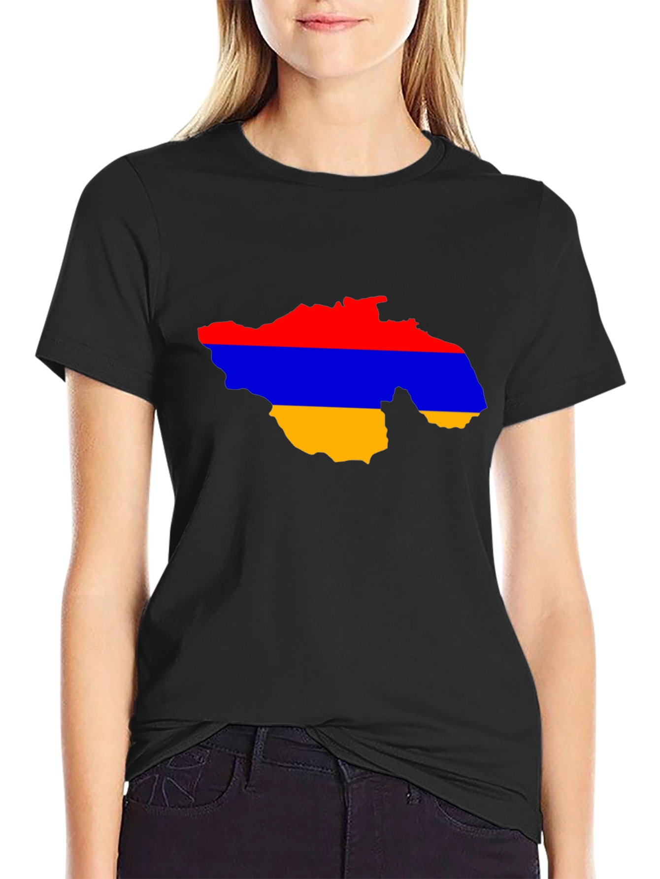 Armenia Flag Map T-Shirt - Patriotic Pride