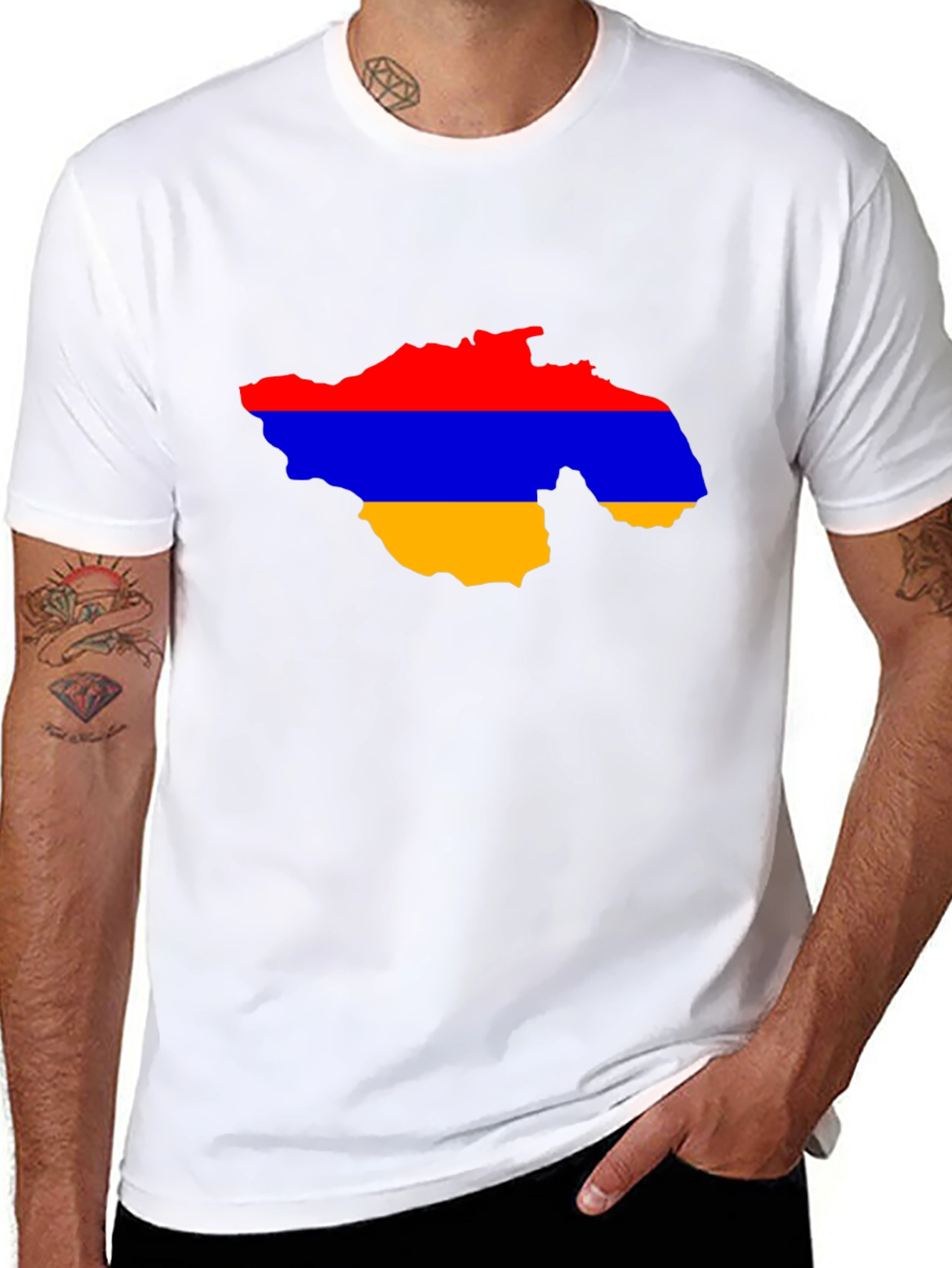 Armenia Flag Map T-Shirt - Patriotic Pride