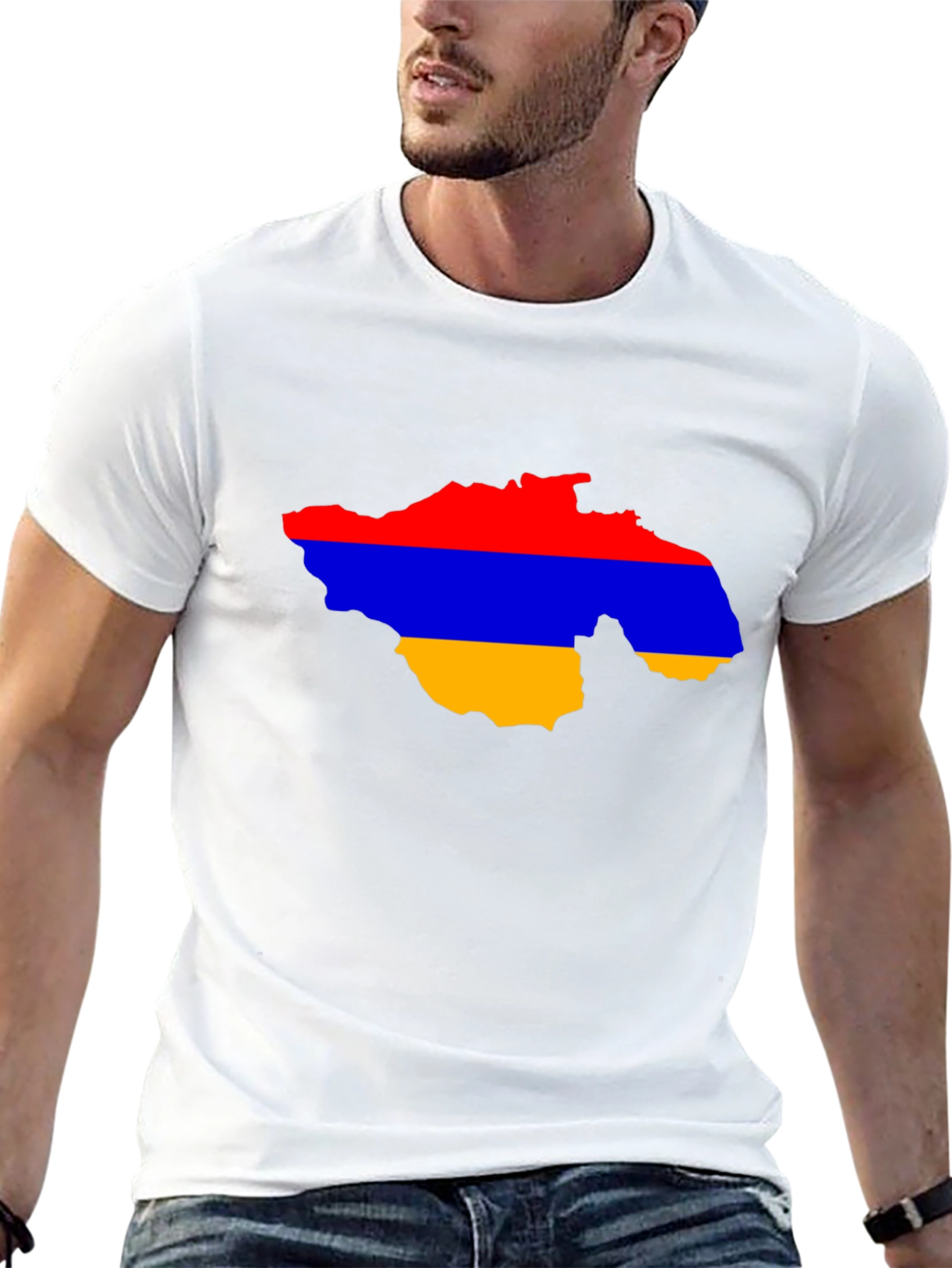 Armenia Flag Map T-Shirt - Patriotic Pride