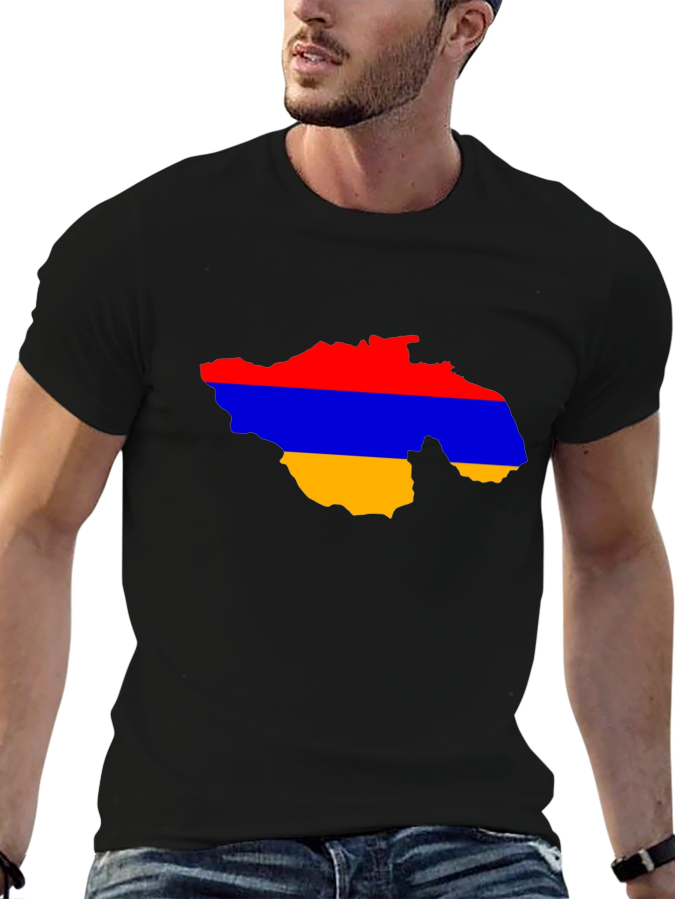 Armenia Flag Map T-Shirt - Patriotic Pride