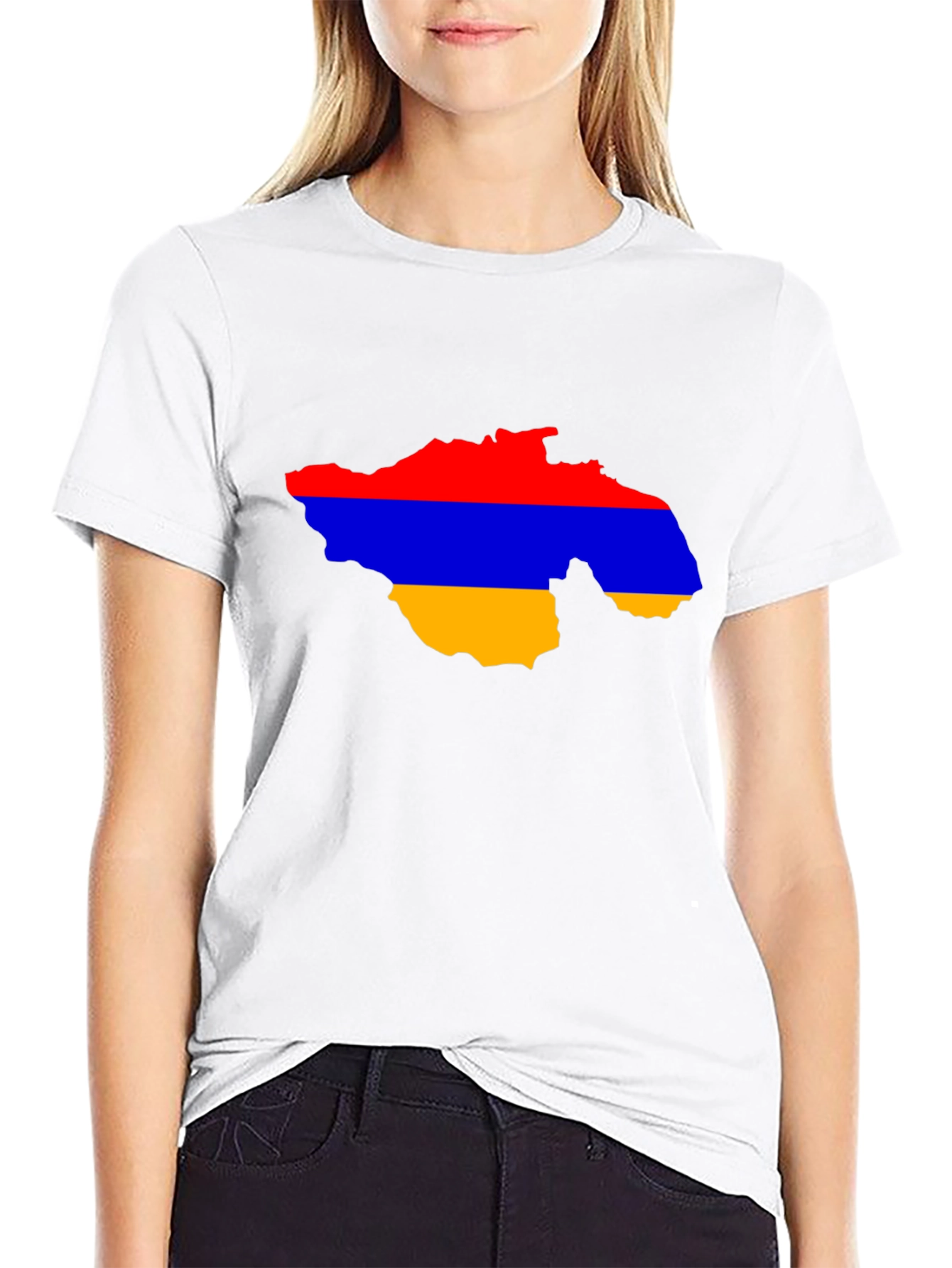 Armenia Flag Map T-Shirt - Patriotic Pride