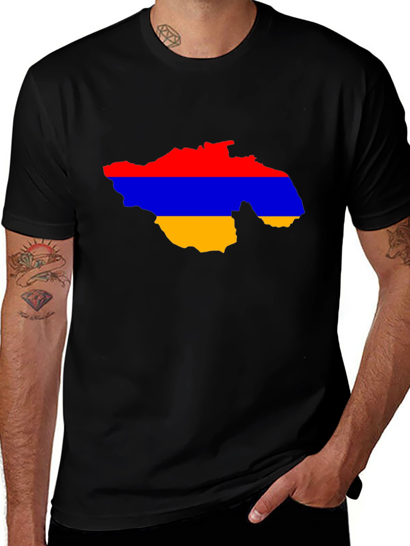 Armenia Flag Map T-Shirt - Patriotic Pride