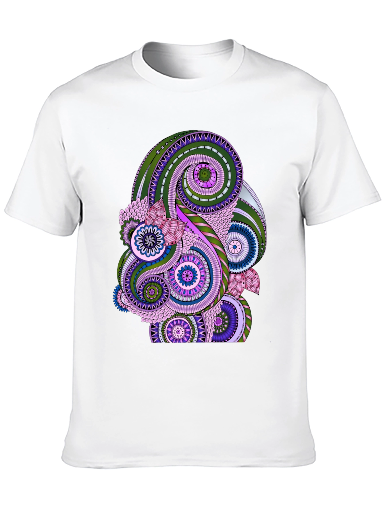 Paisley Pattern Black T-Shirt - Stylish Casual Wear