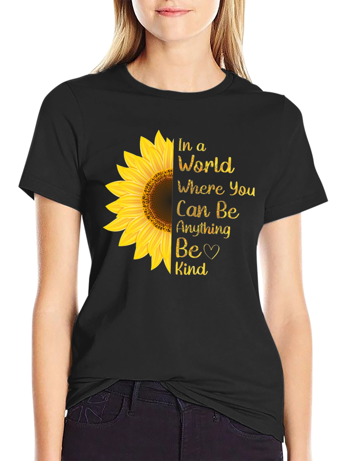 Sunflower Kindness T-Shirt - Be Kind Tee