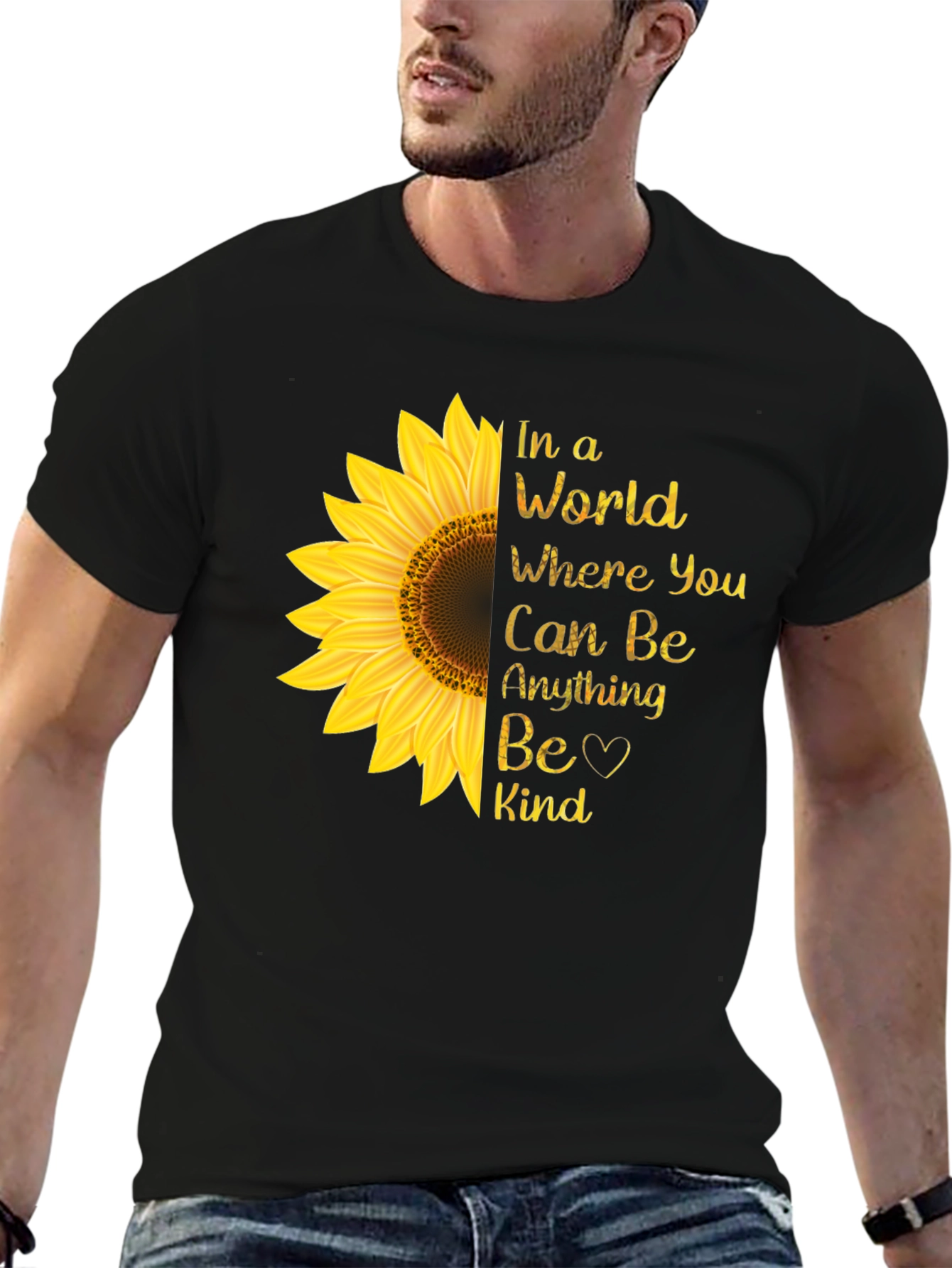 Sunflower Kindness T-Shirt - Be Kind Tee