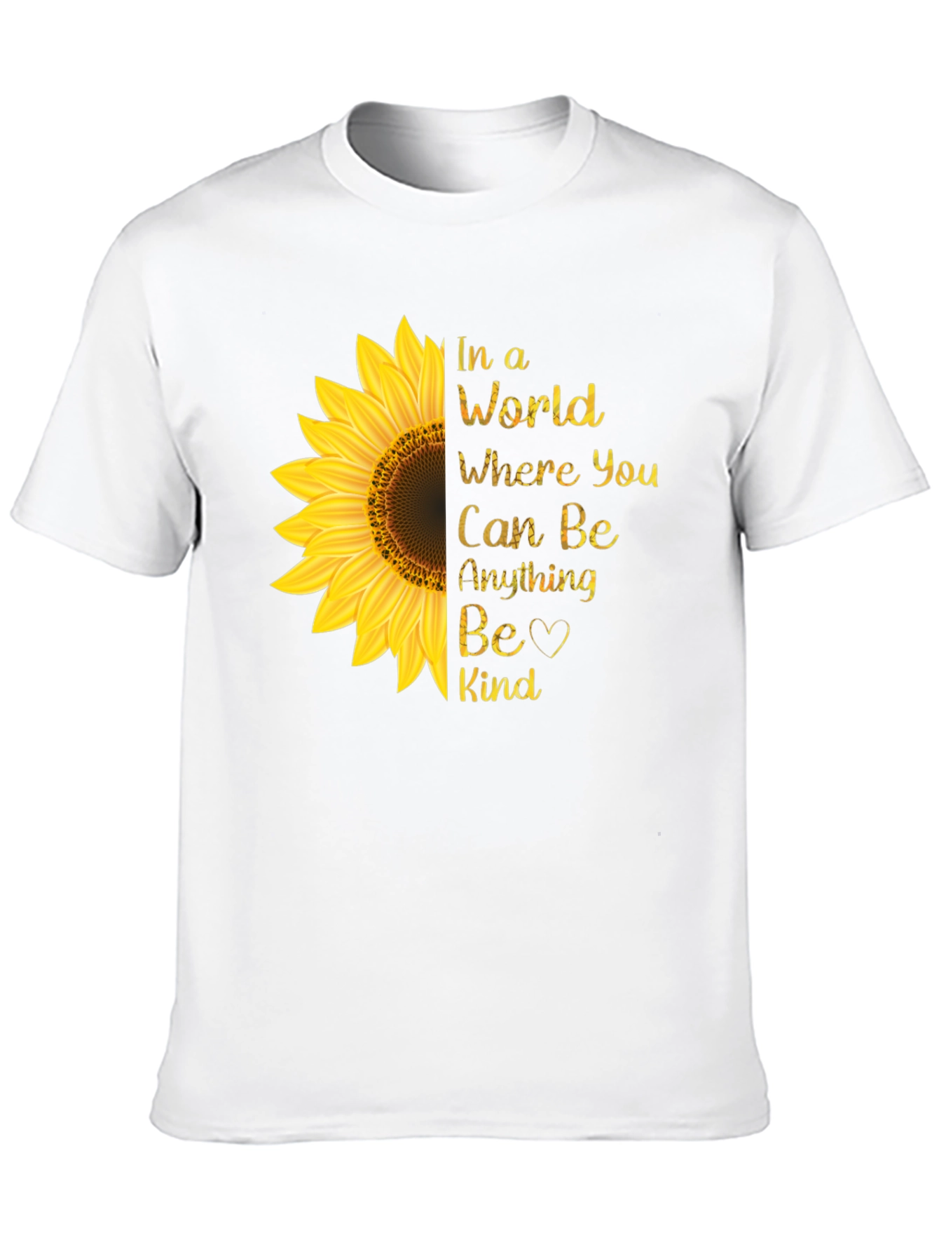 Sunflower Kindness T-Shirt - Be Kind Tee