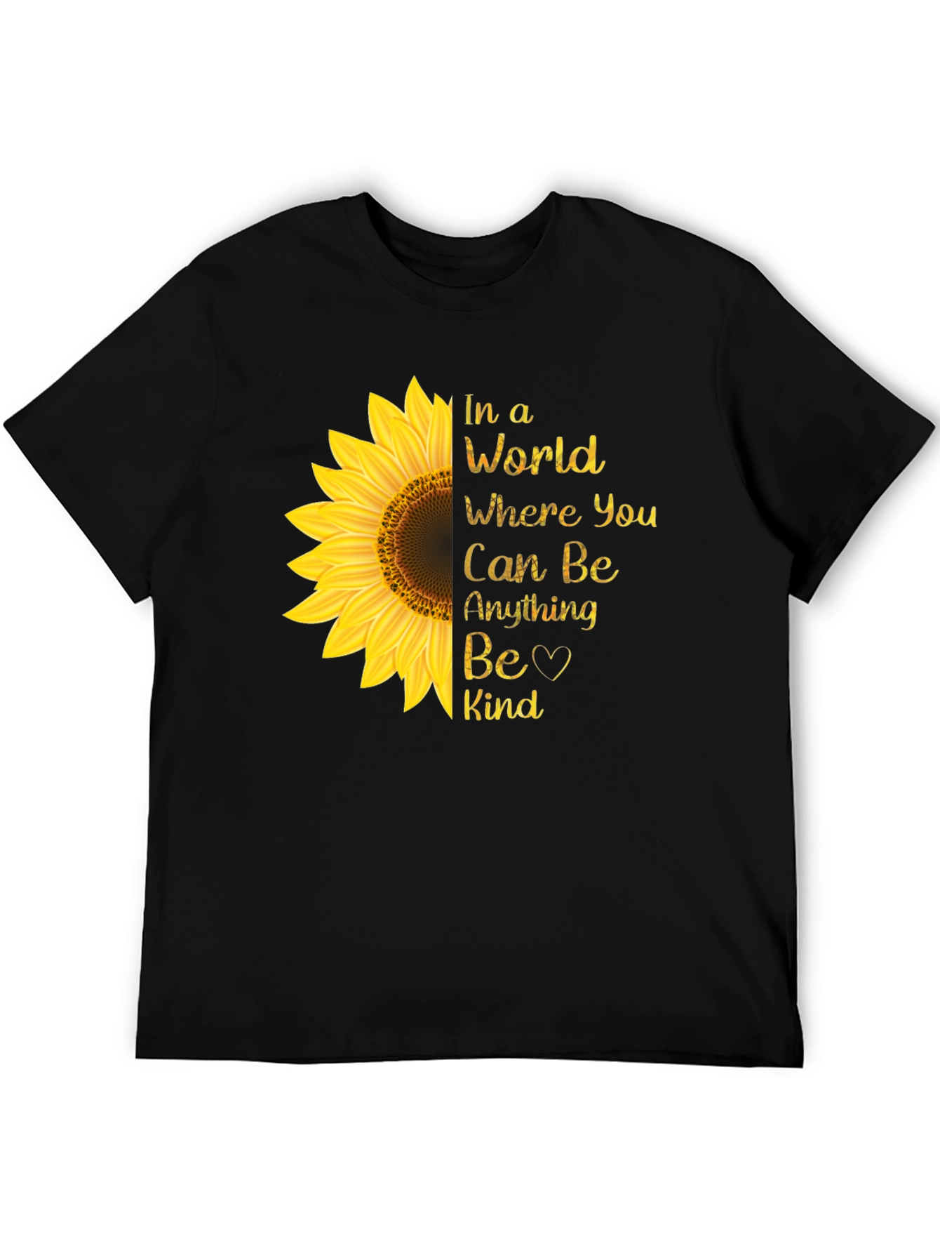 Sunflower Kindness T-Shirt - Be Kind Tee