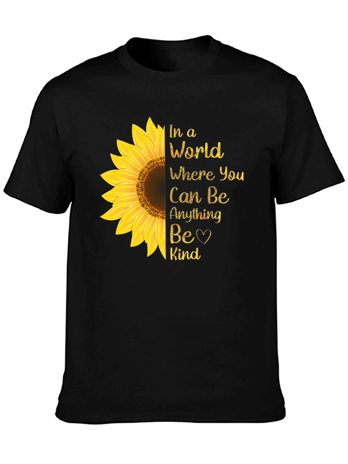 Sunflower Kindness T-Shirt - Be Kind Tee