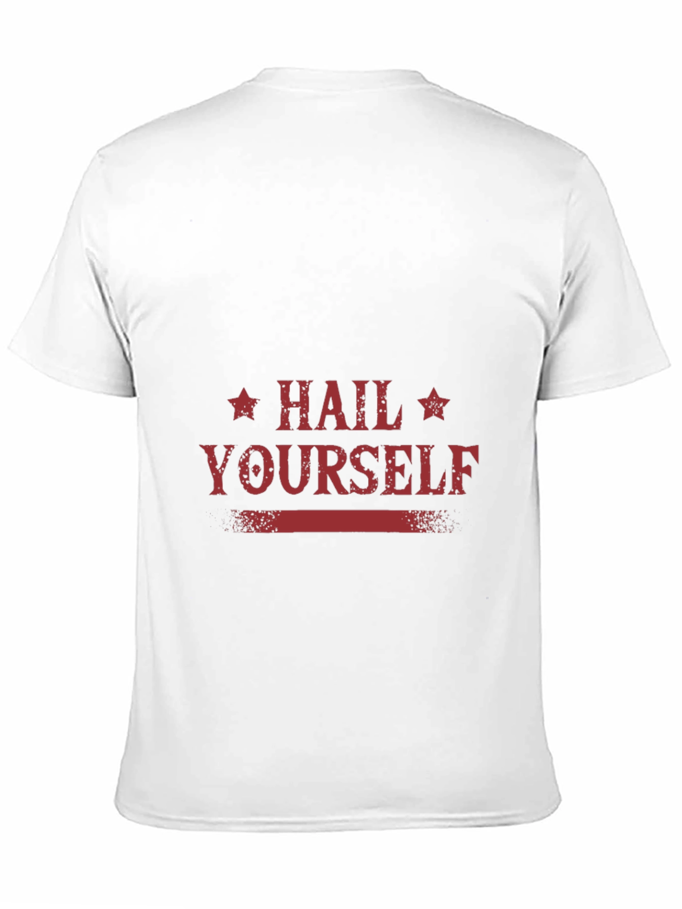 Hail Yourself Graphic Tee - Black Cotton Blend T-Shirt