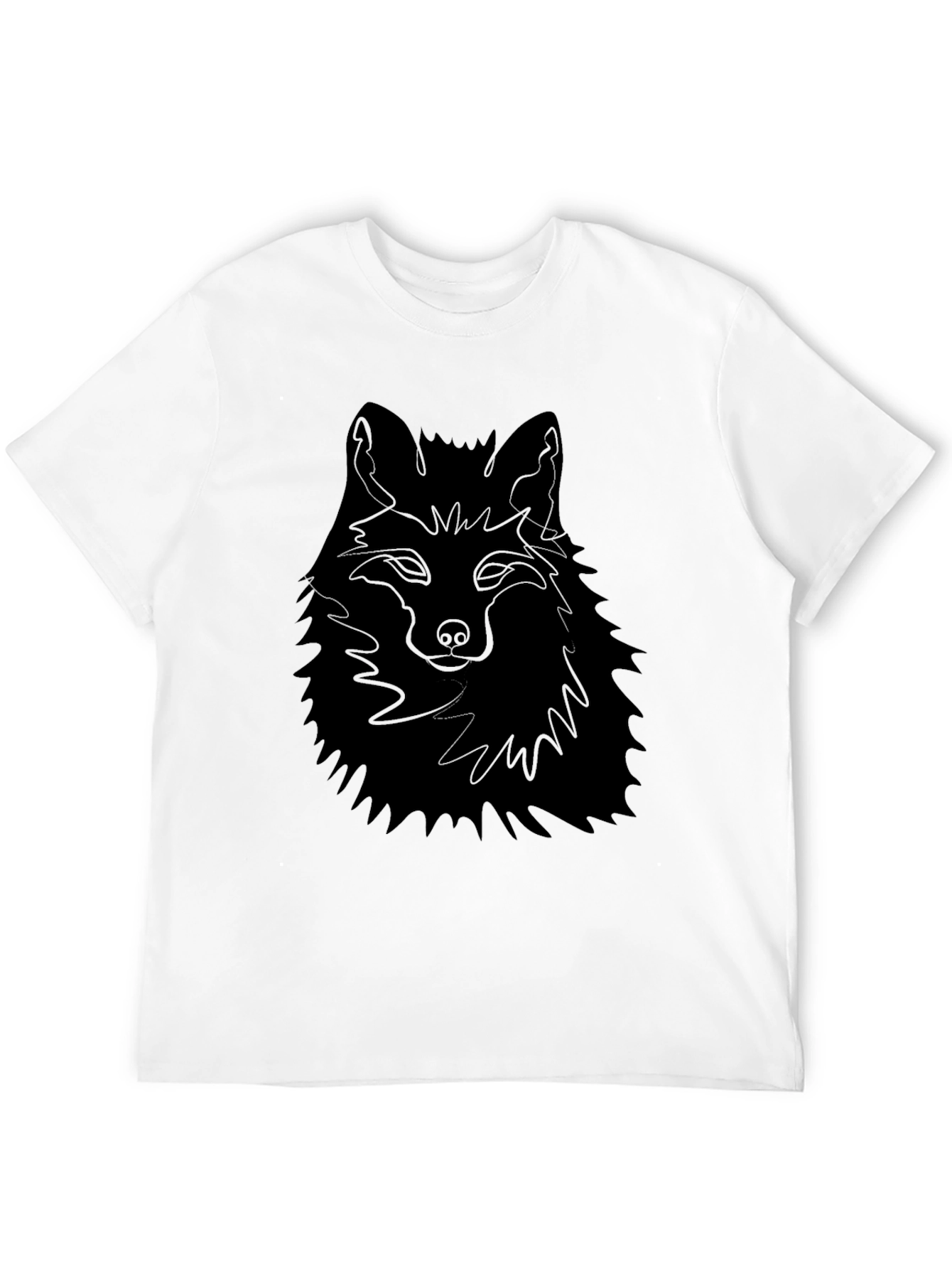 Mens Black Fox Graphic Tee - Stylish Comfort