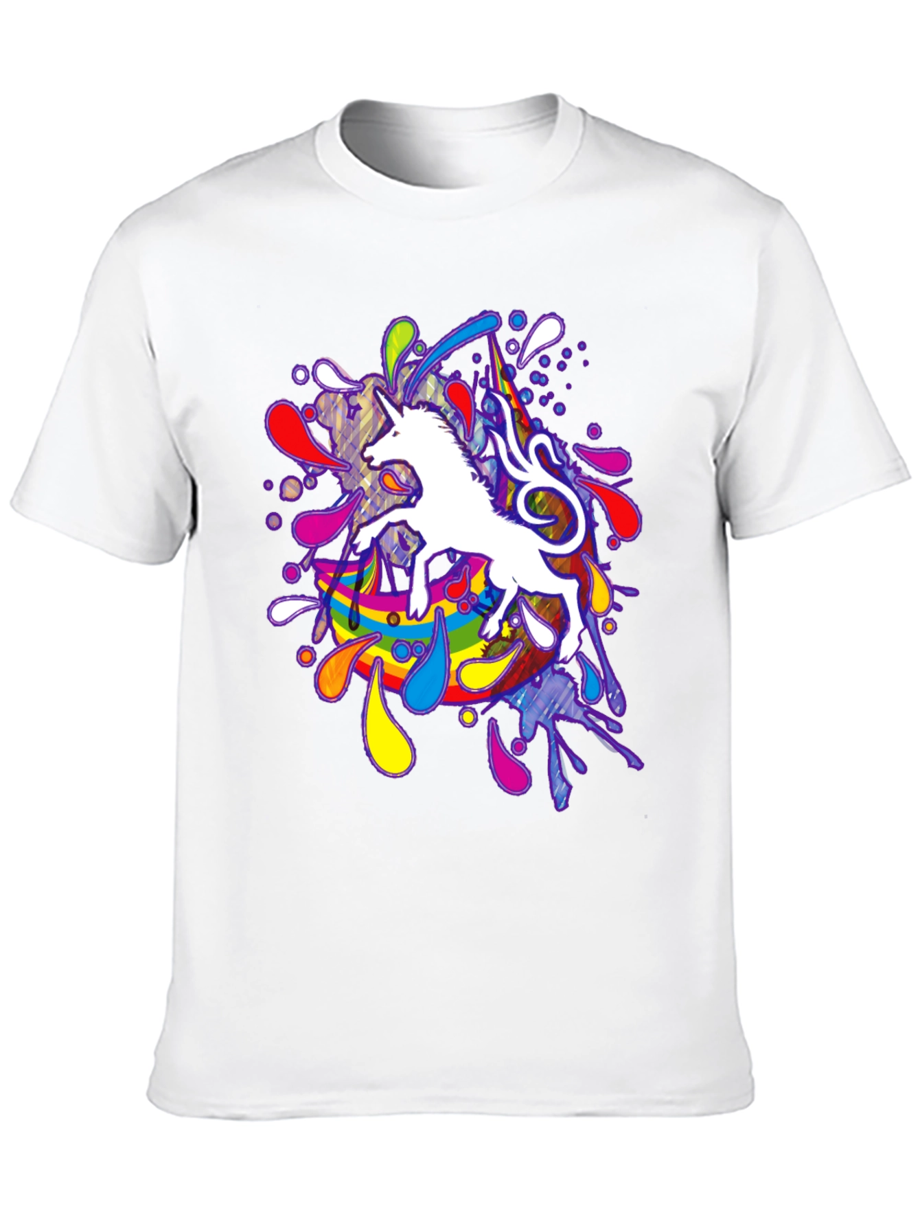Unicorn Rainbow Splash Graphic Tee