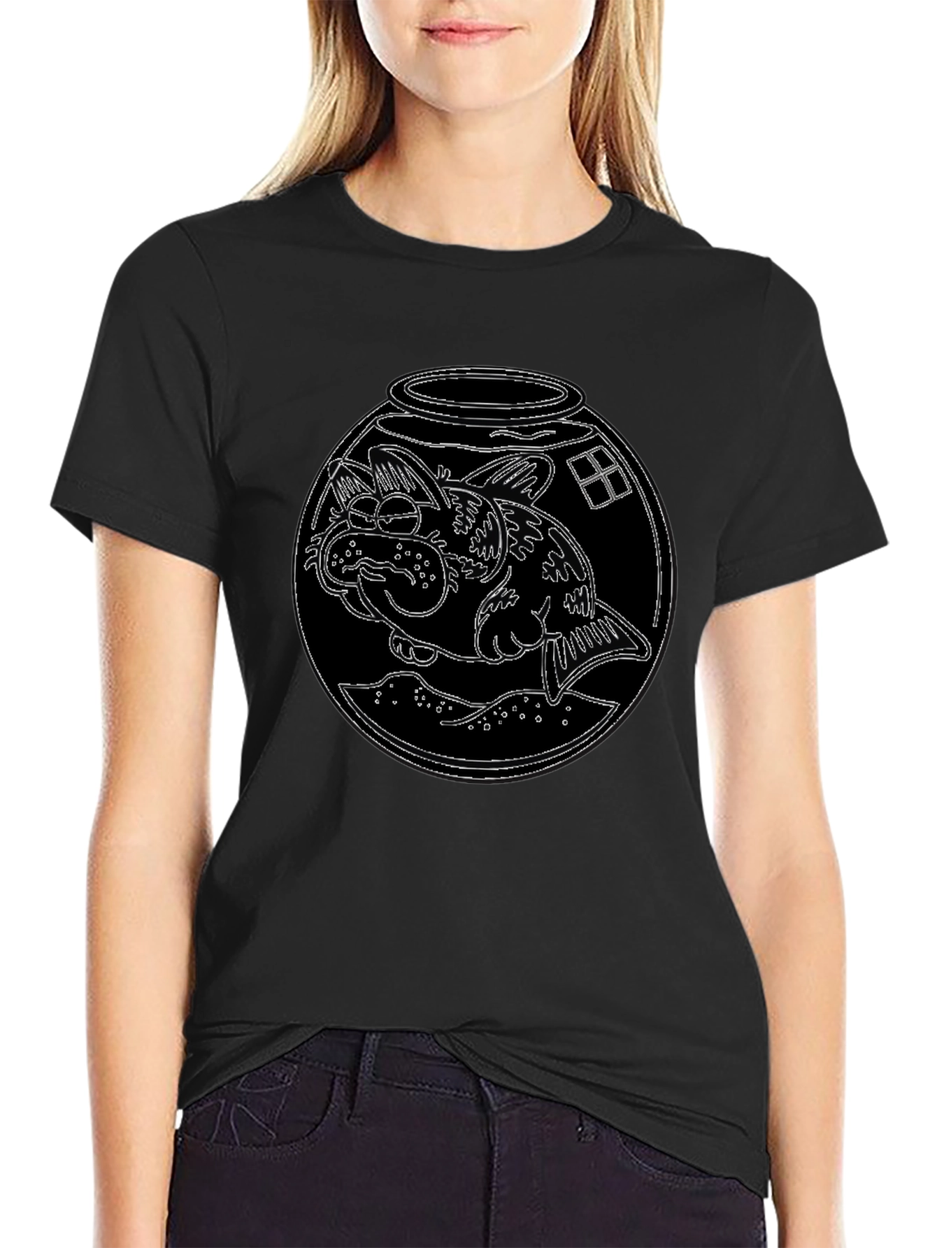 Catfish Bowl T-Shirt - Novelty Graphic Tee