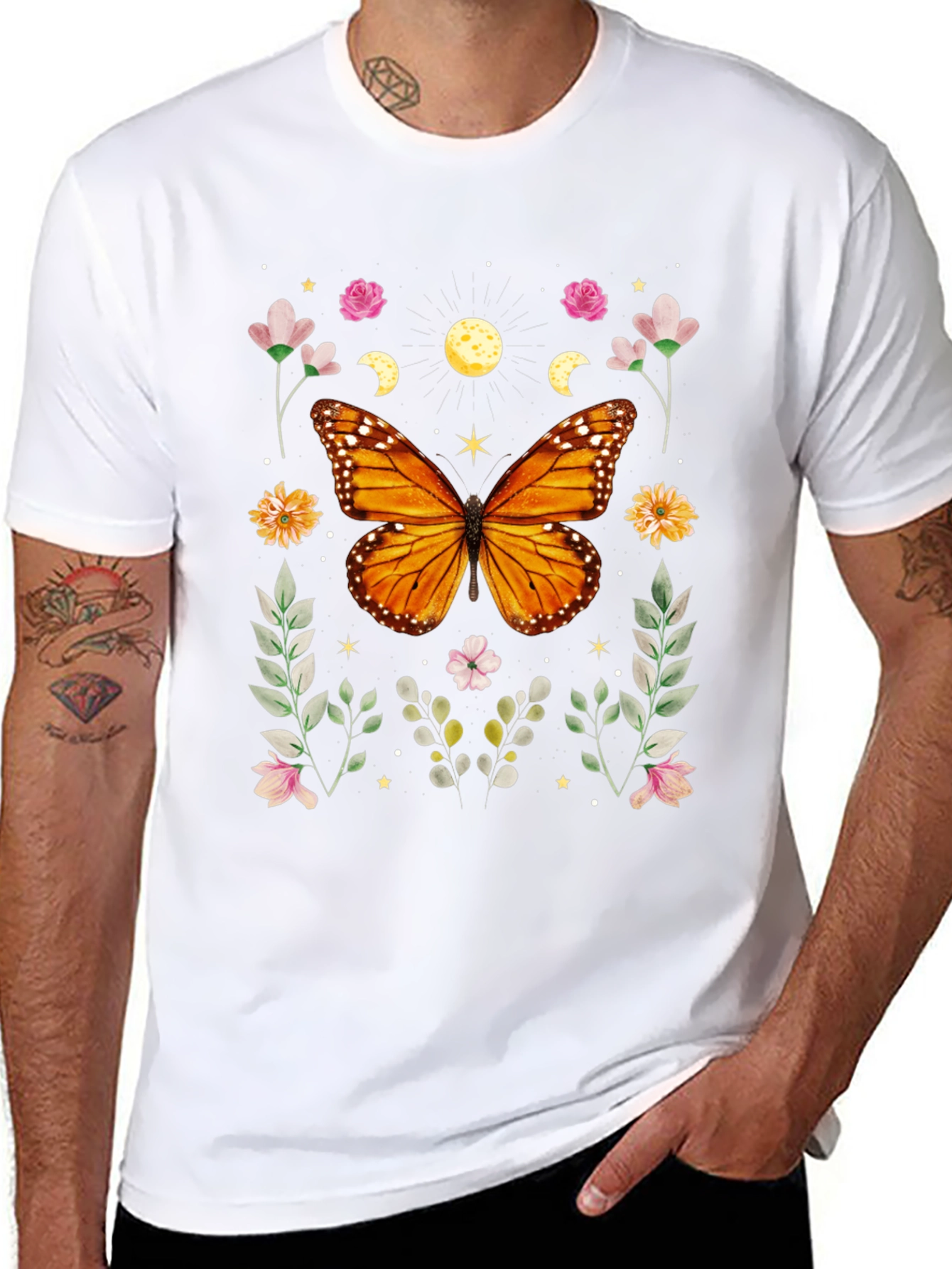 Butterfly Floral Graphic Tee