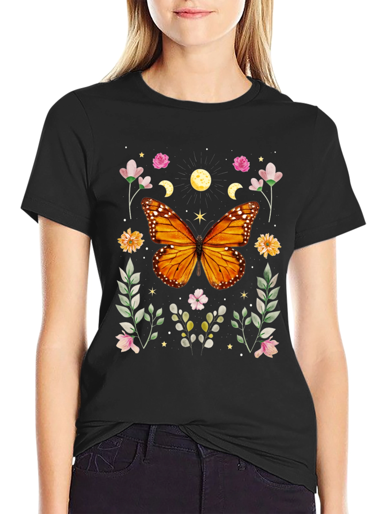 Butterfly Floral Graphic Tee