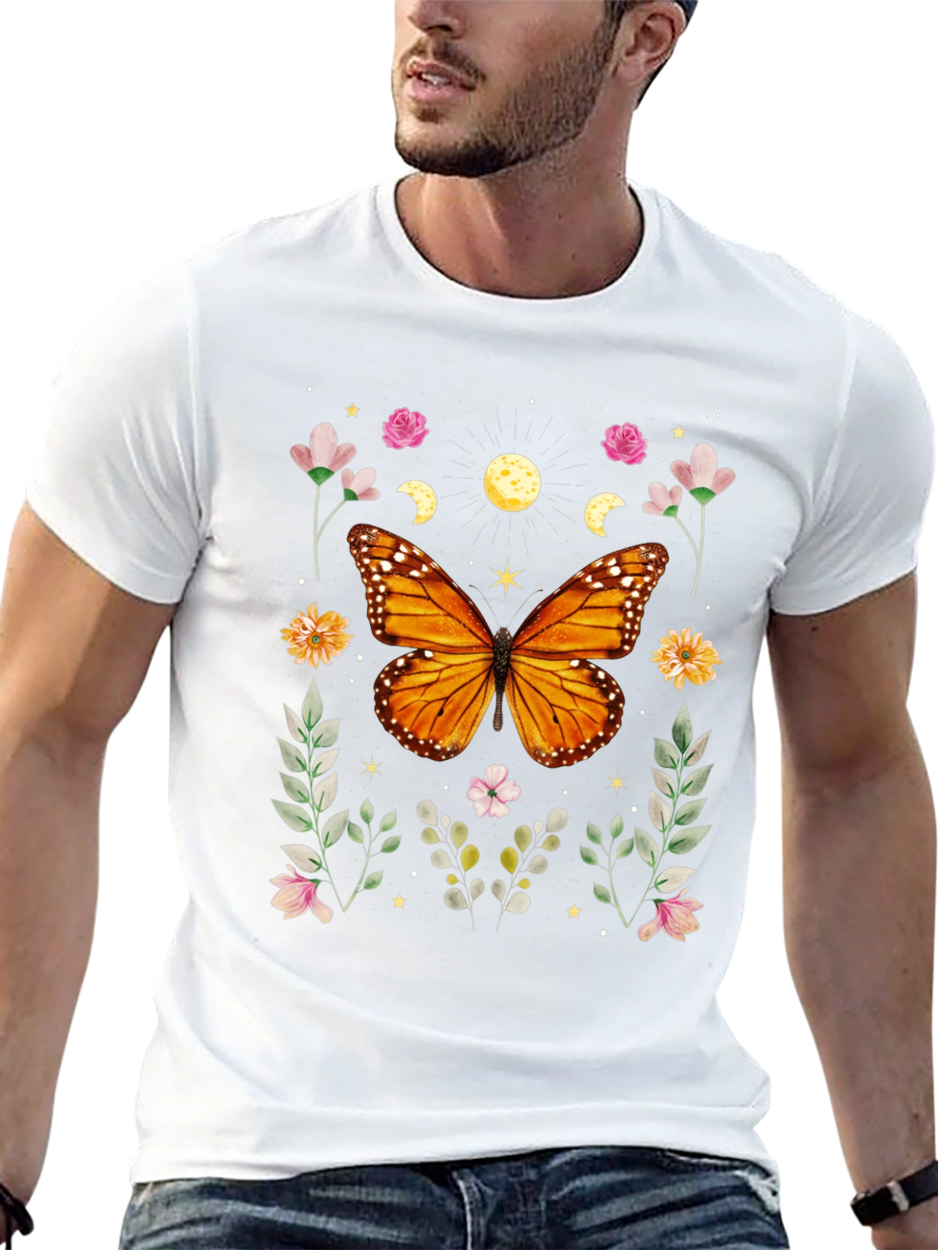 Butterfly Floral Graphic Tee