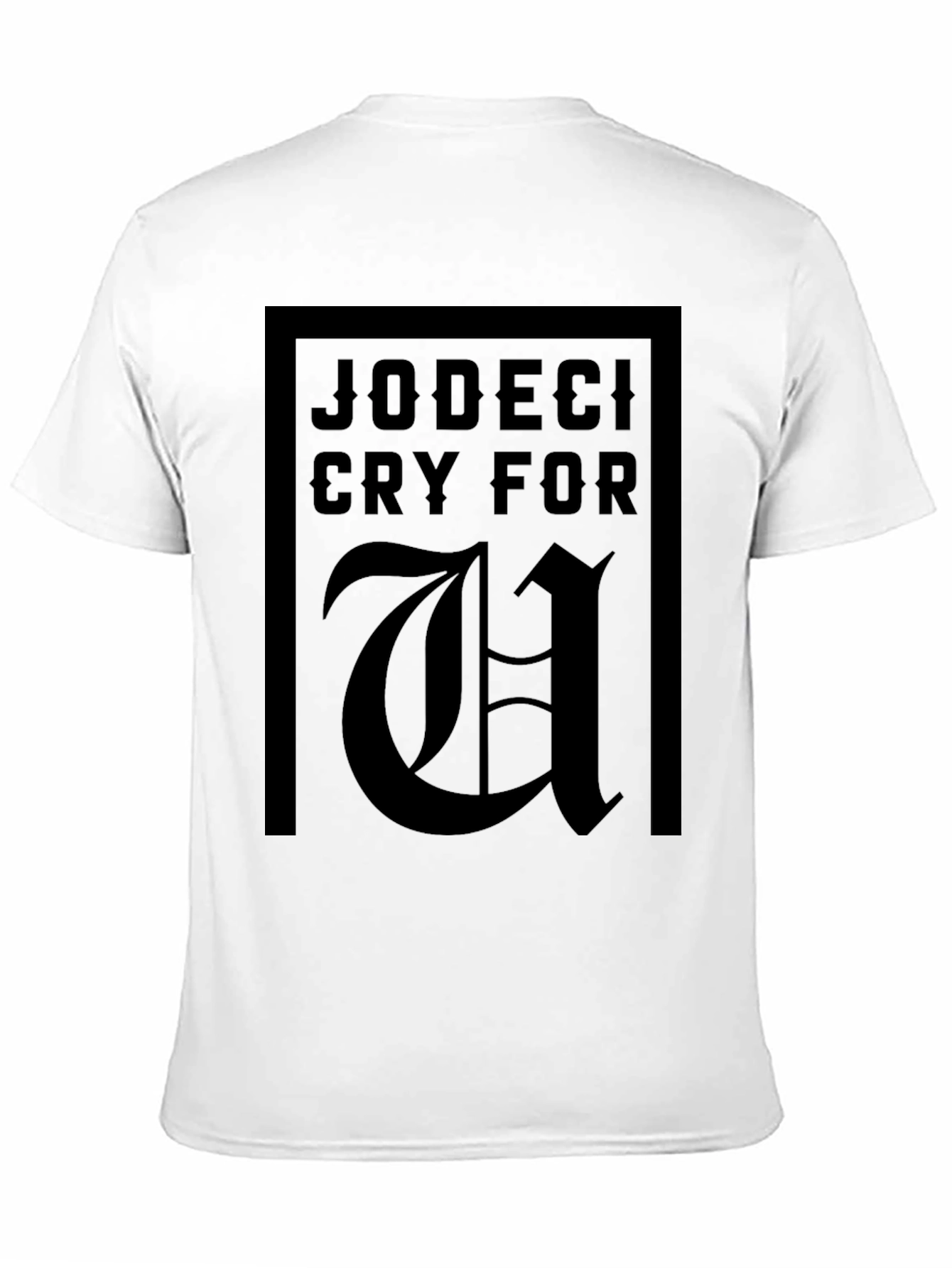 Jodeci Cry For U Graphic Print Black T-Shirt