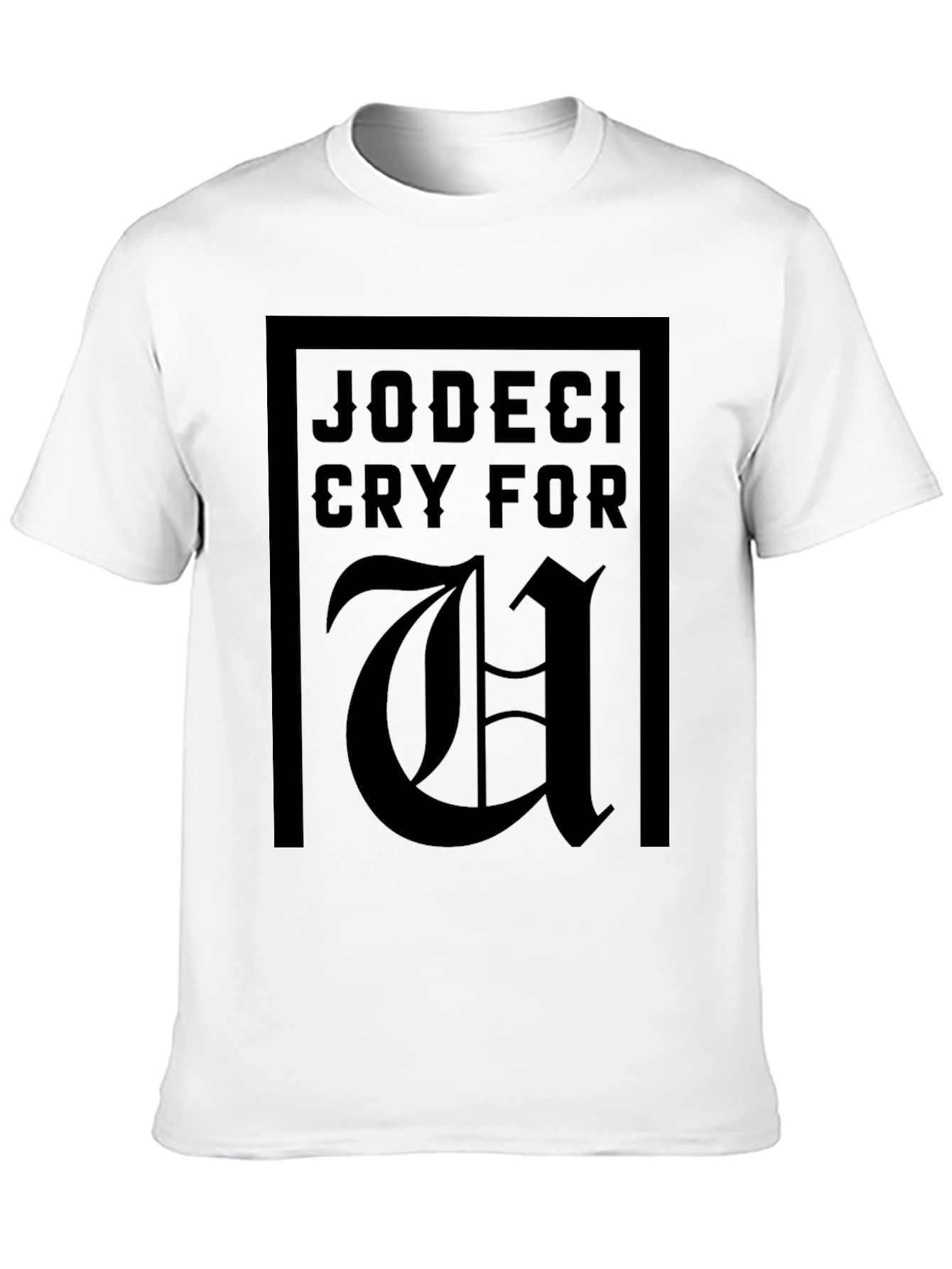 Jodeci Cry For U Graphic Print Black T-Shirt