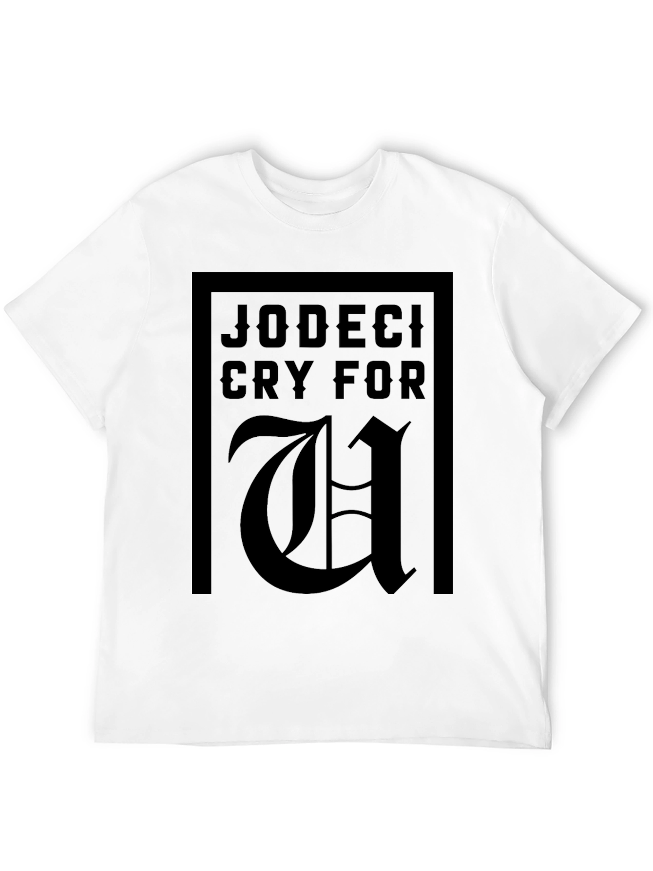 Jodeci Cry For U Graphic Print Black T-Shirt