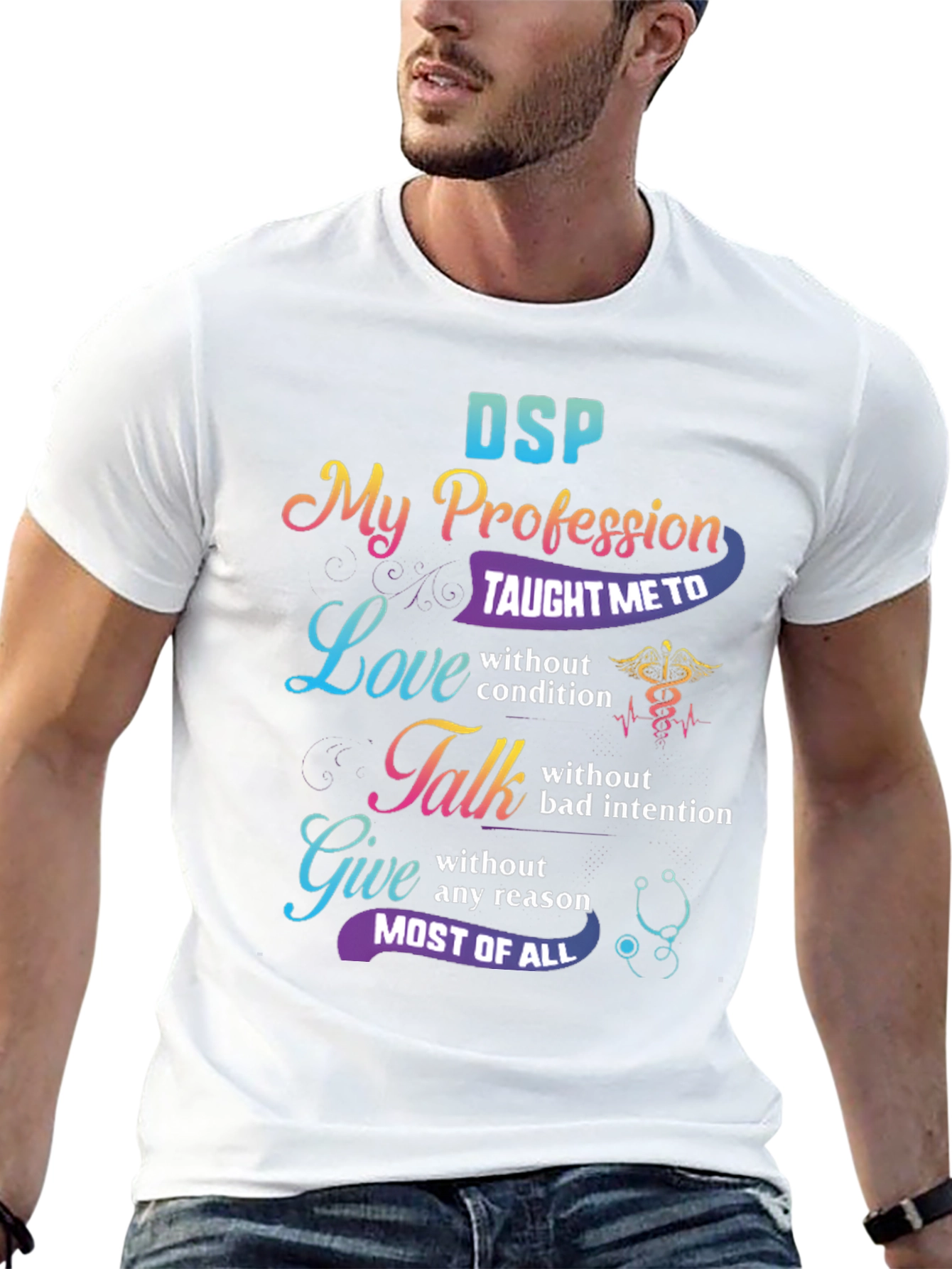 DSP Profession Love Talk Give Graphic T-Shirt