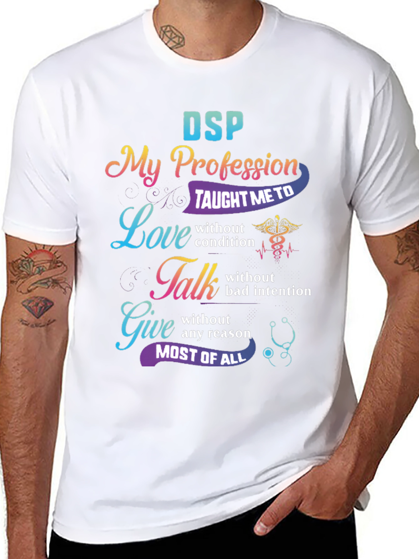 DSP Profession Love Talk Give Graphic T-Shirt