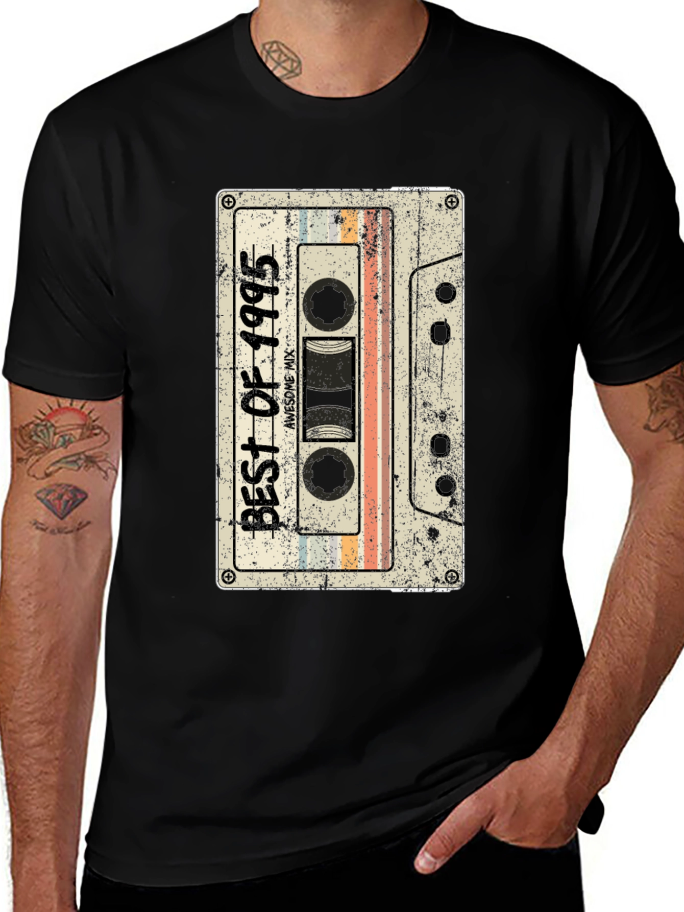 Retro 1995 Cassette Tape Graphic T-Shirt