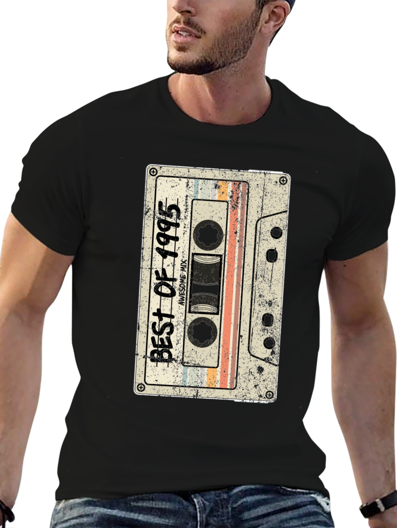 Retro 1995 Cassette Tape Graphic T-Shirt