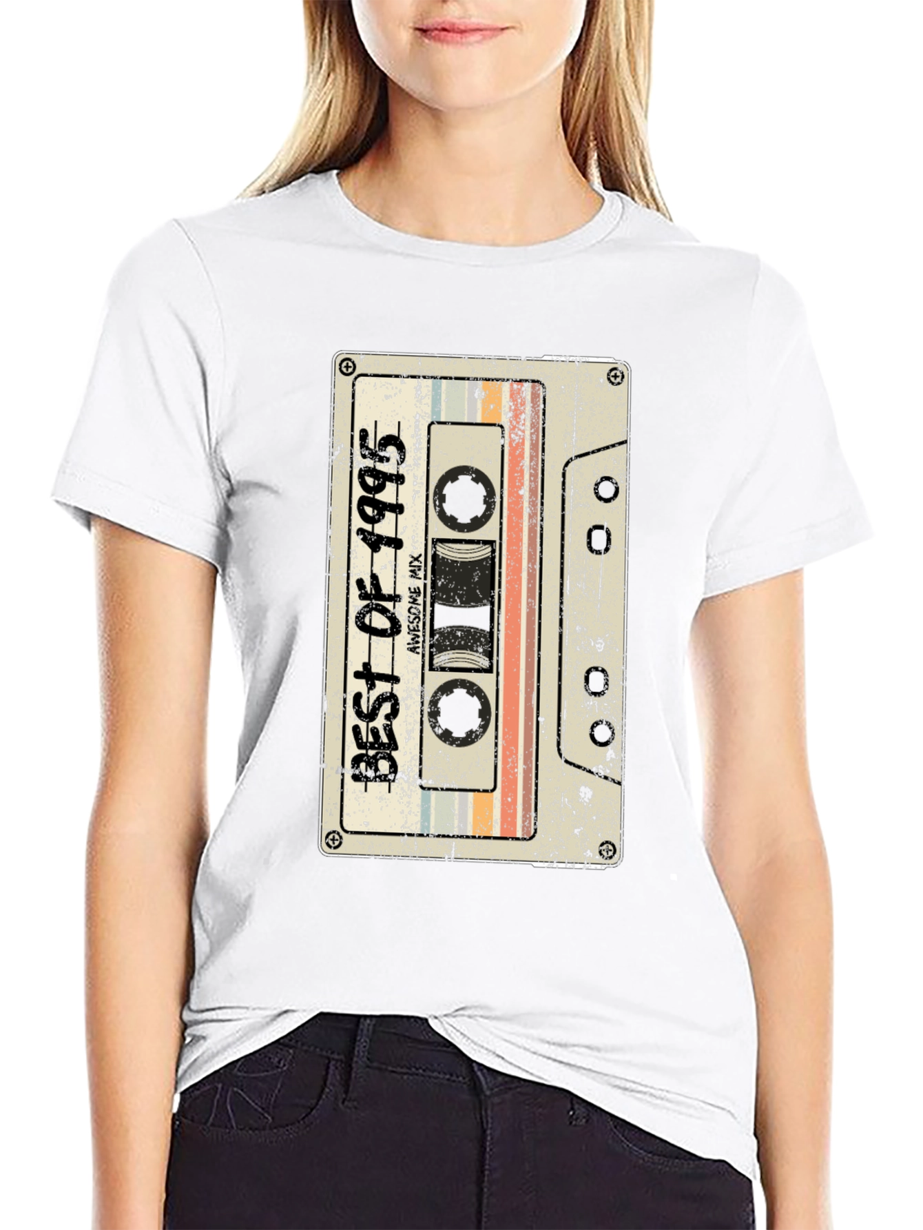 Retro 1995 Cassette Tape Graphic T-Shirt