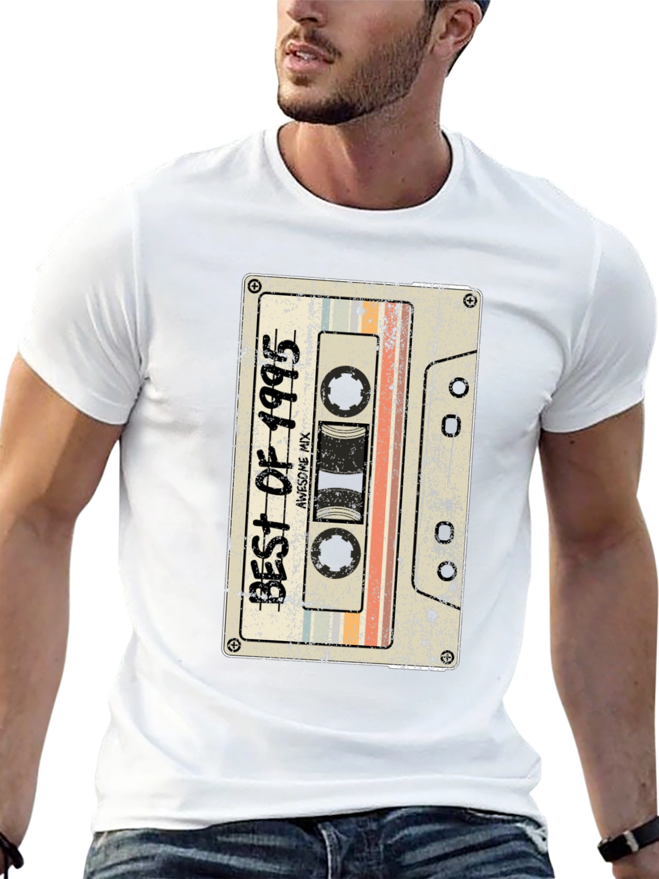 Retro 1995 Cassette Tape Graphic T-Shirt
