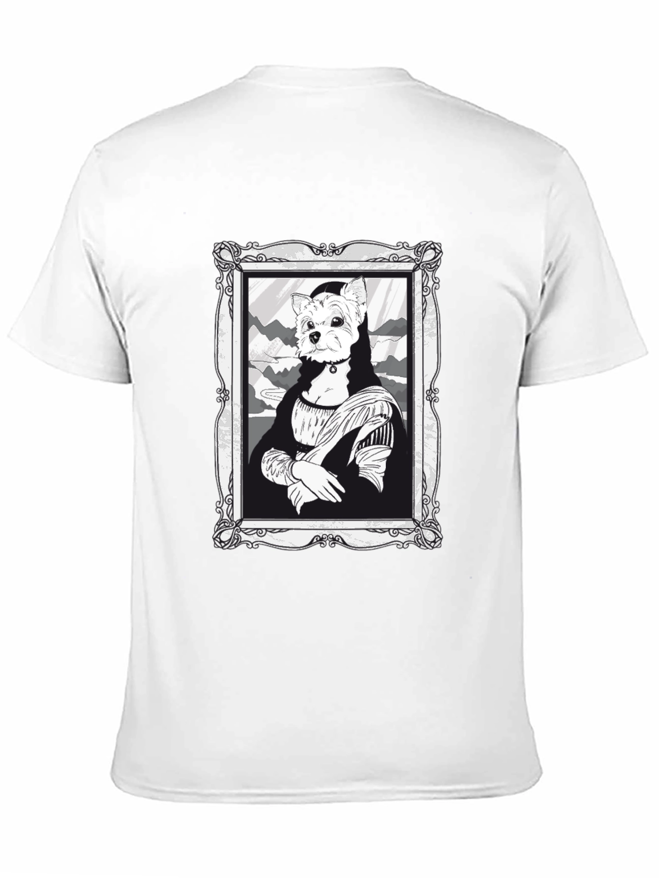 Mona Lisa Dog Portrait T-Shirt