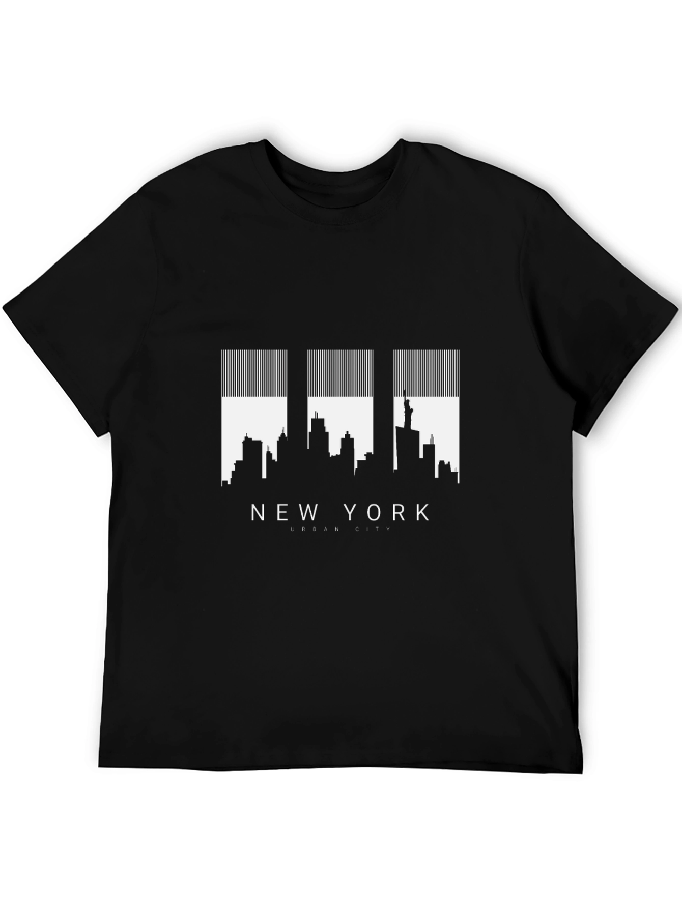New York Skyline Black Graphic Tee