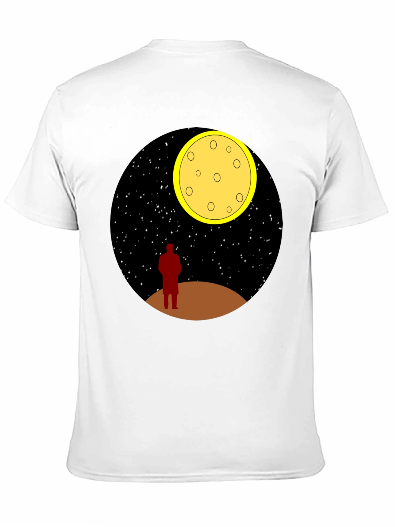 Man on the Moon Graphic Tee - Black