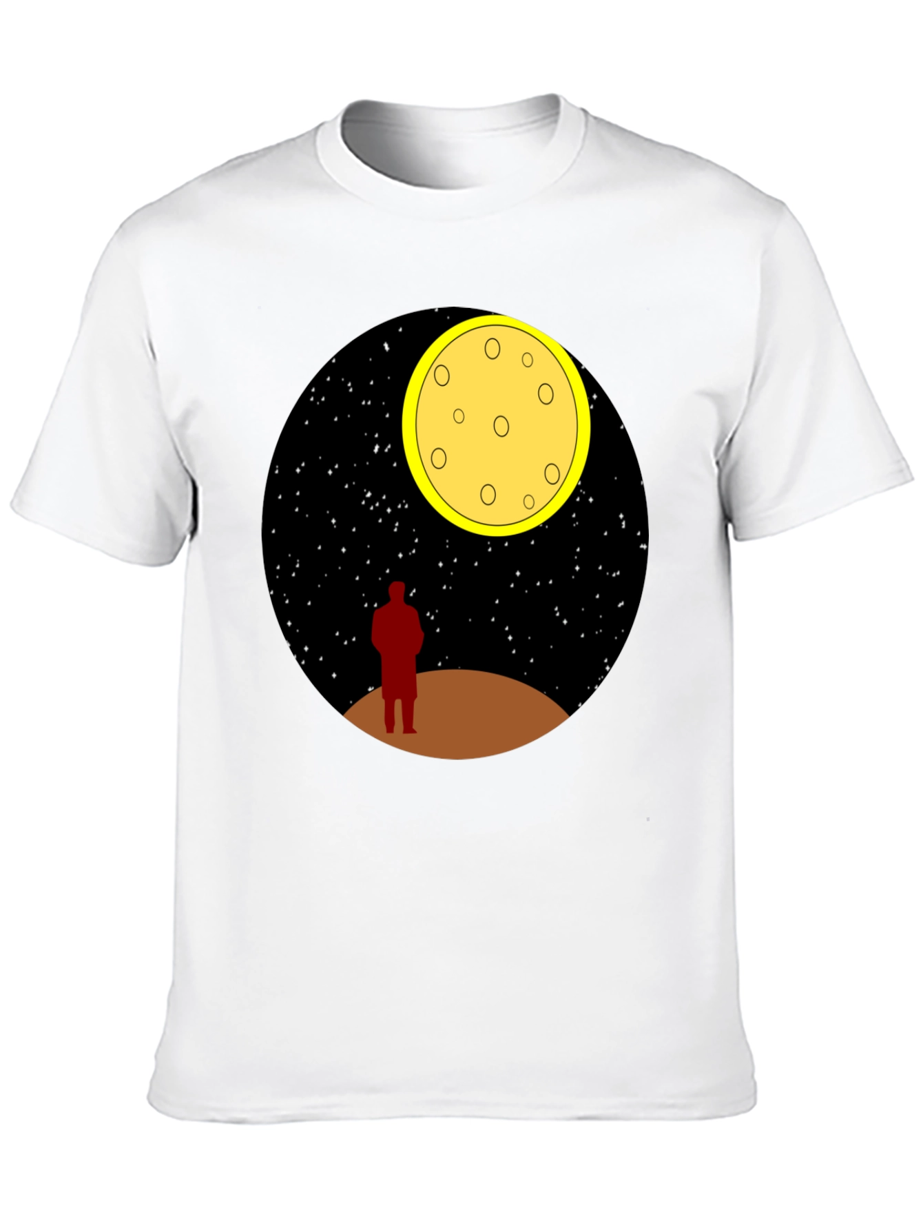 Man on the Moon Graphic Tee - Black