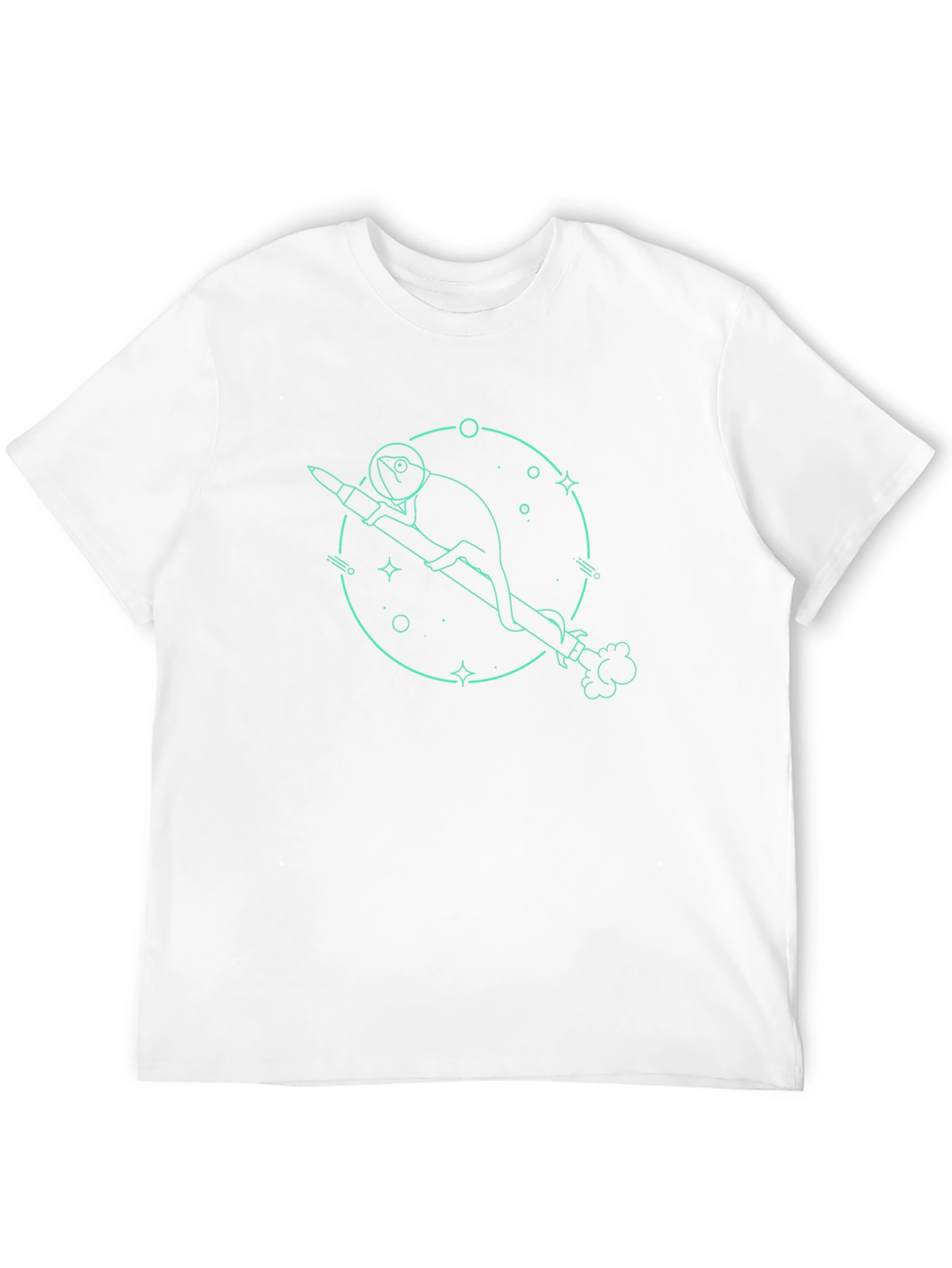 Cosmic Chameleon Black Graphic Tee