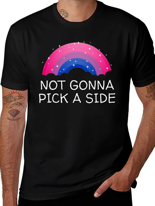 Bi Pride Rainbow T-Shirt - Not Gonna Pick A Side