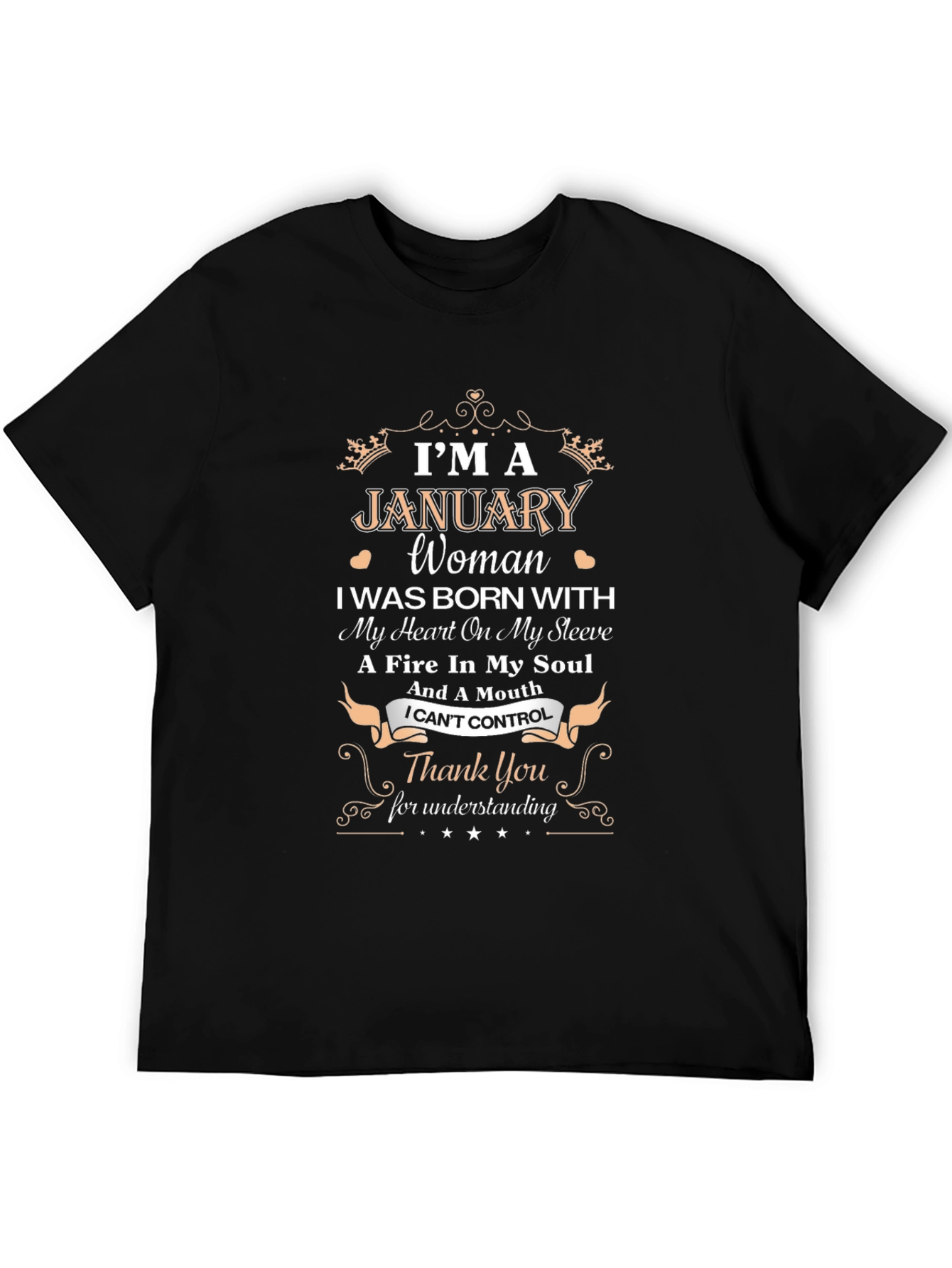 January Woman Black T-Shirt