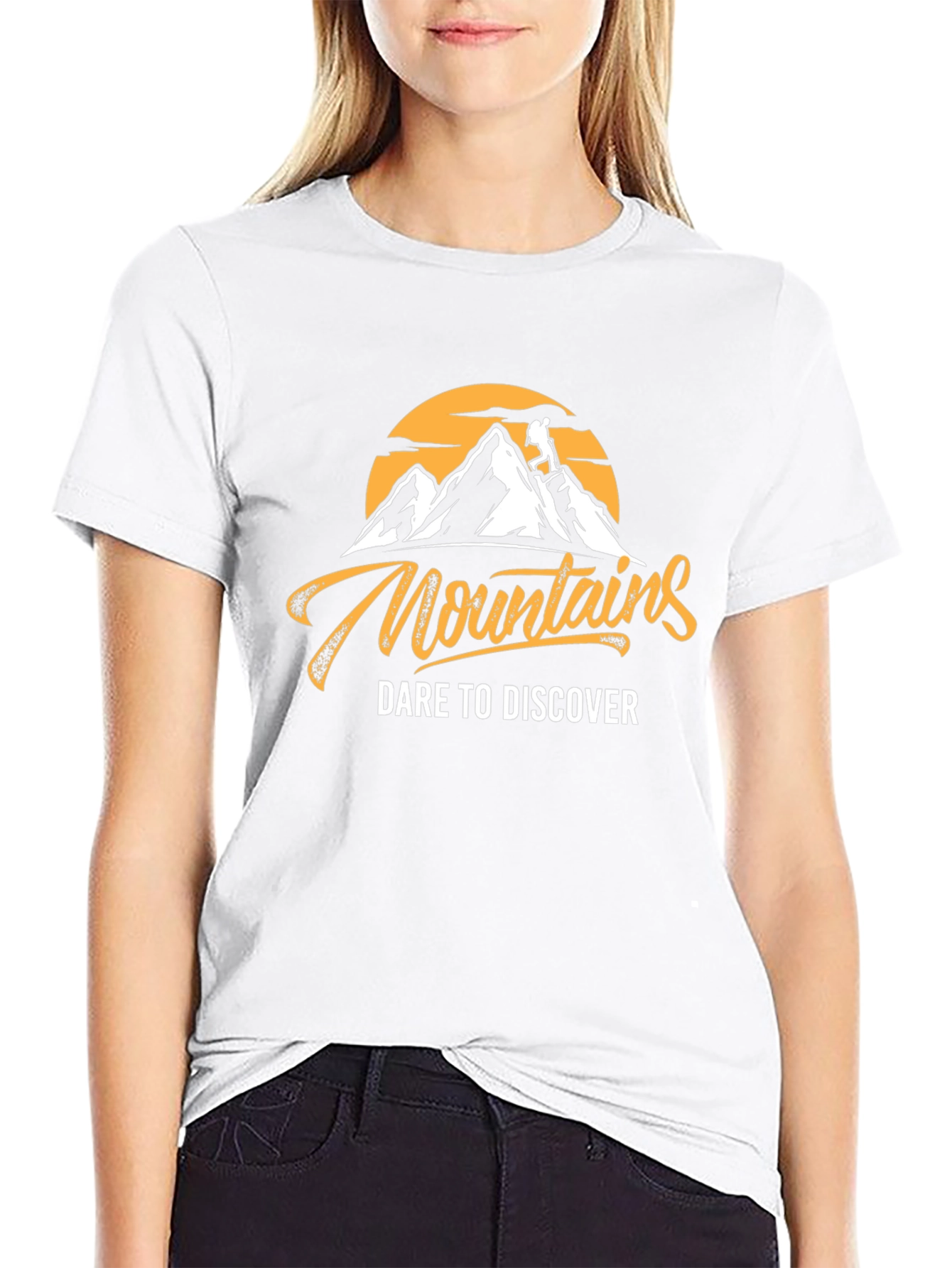 Mountains Graphic Tee - Dare to Discover Adventure Shirt