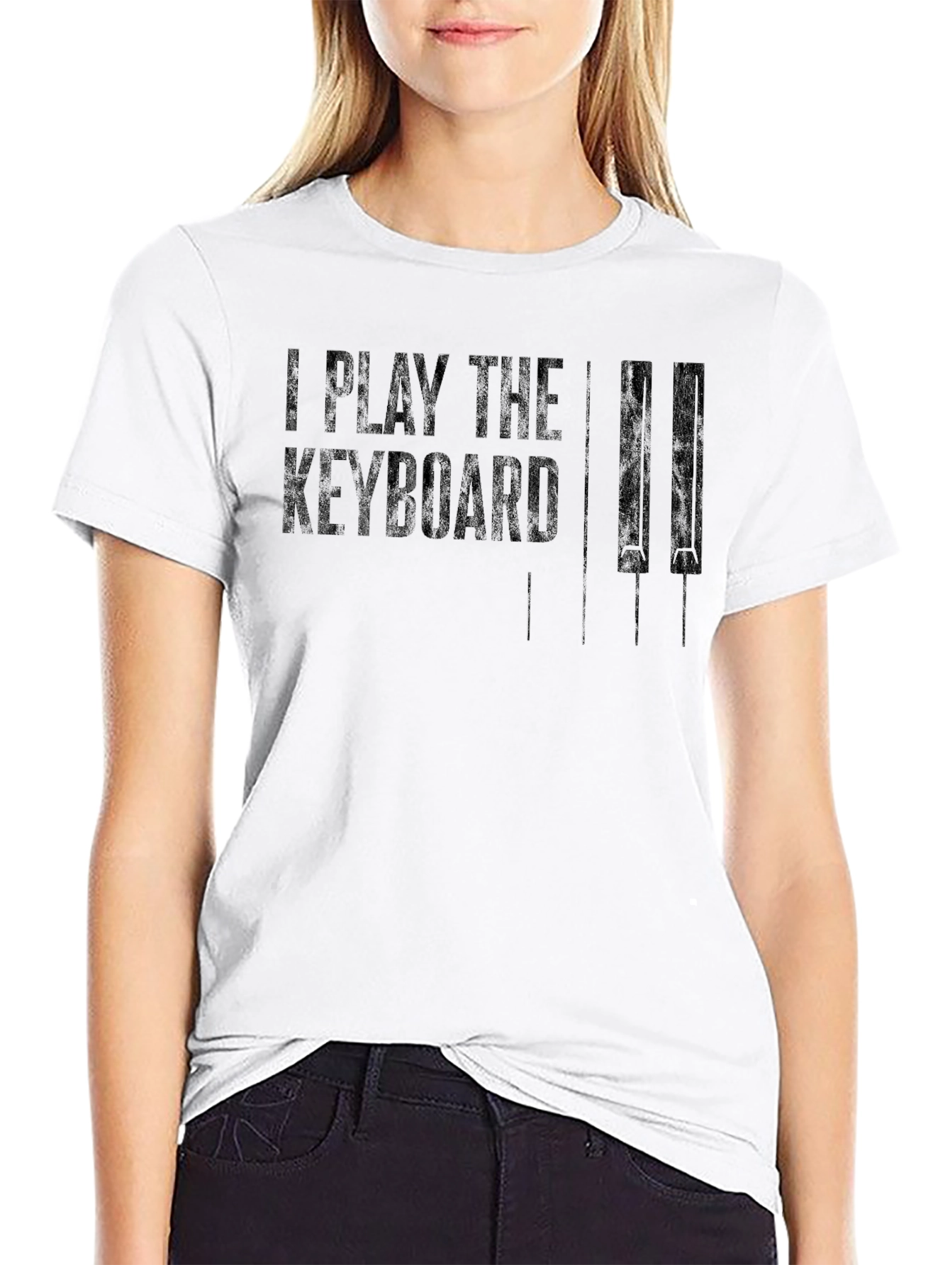 I Play the Keyboard Graphic Tee - Musician T-Shirt