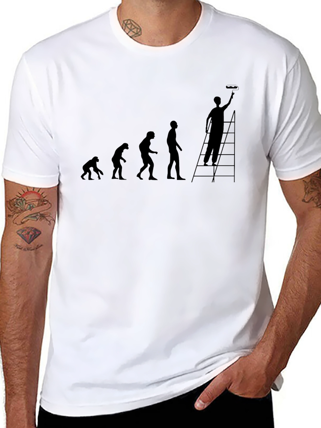 Painter Evolution Graphic Tee - Funny Gift!